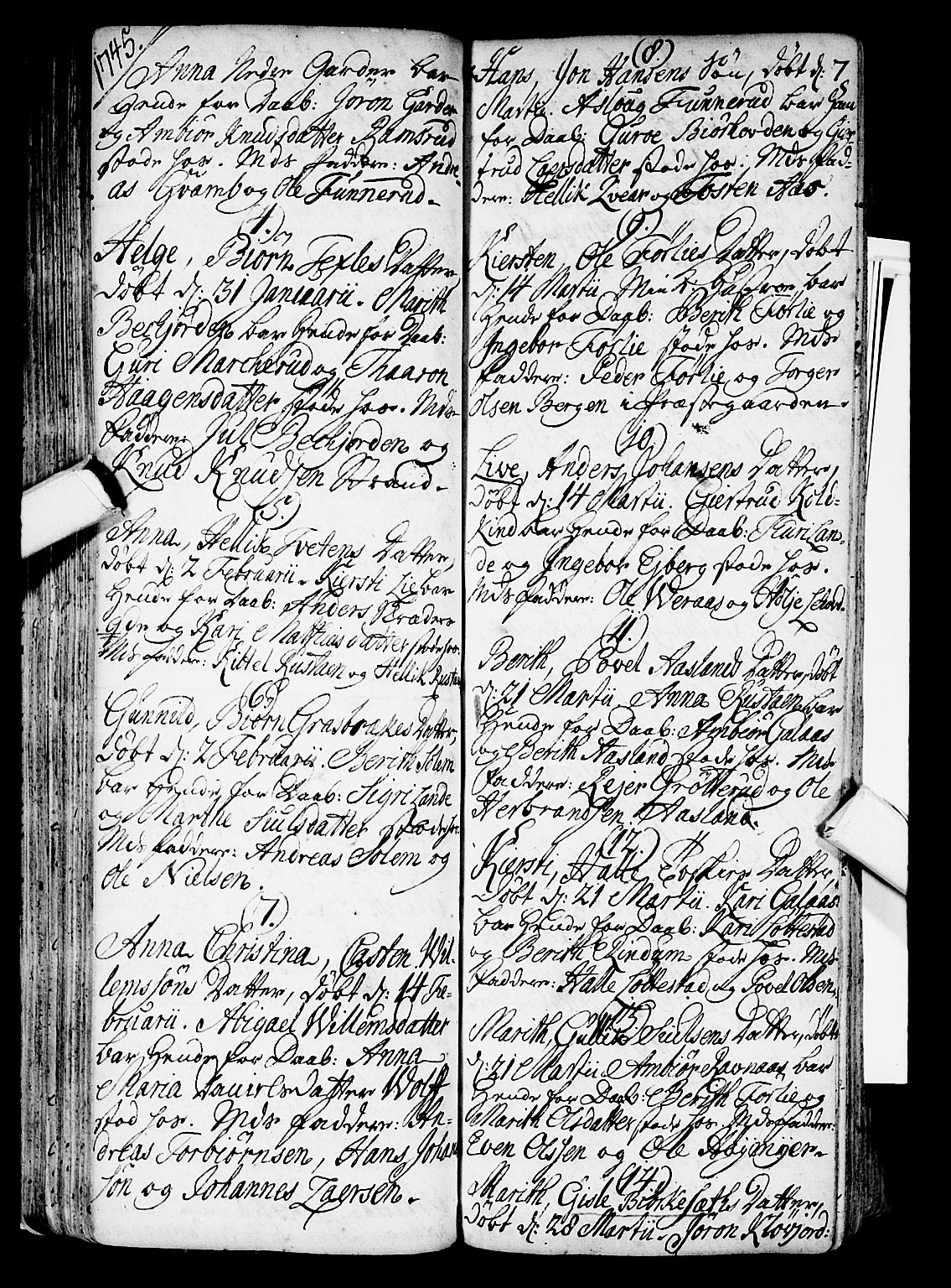 Flesberg kirkebøker, AV/SAKO-A-18/F/Fa/L0002: Parish register (official) no. I 2, 1726-1747