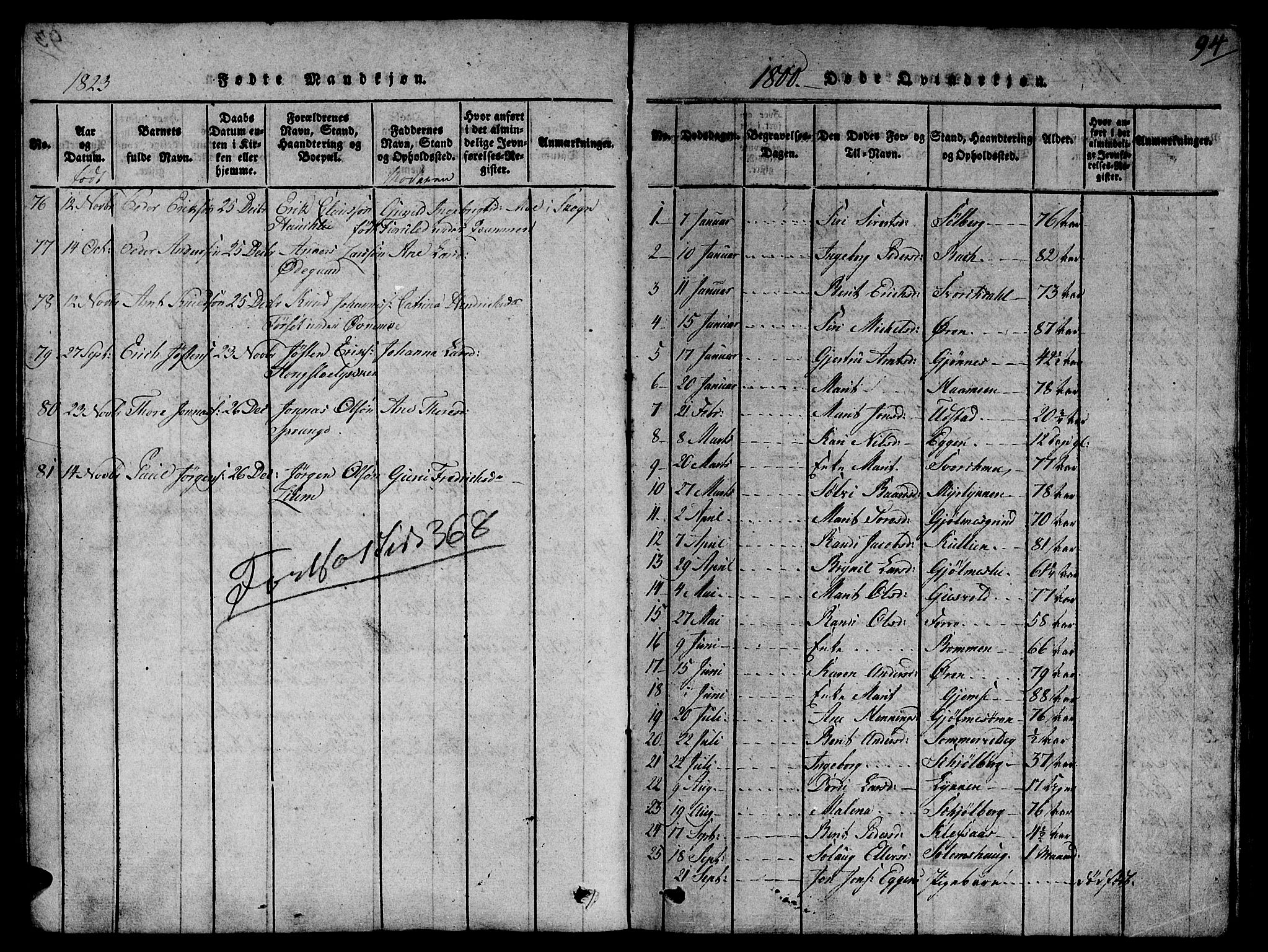 Ministerialprotokoller, klokkerbøker og fødselsregistre - Sør-Trøndelag, SAT/A-1456/668/L0803: Parish register (official) no. 668A03, 1800-1826, p. 94