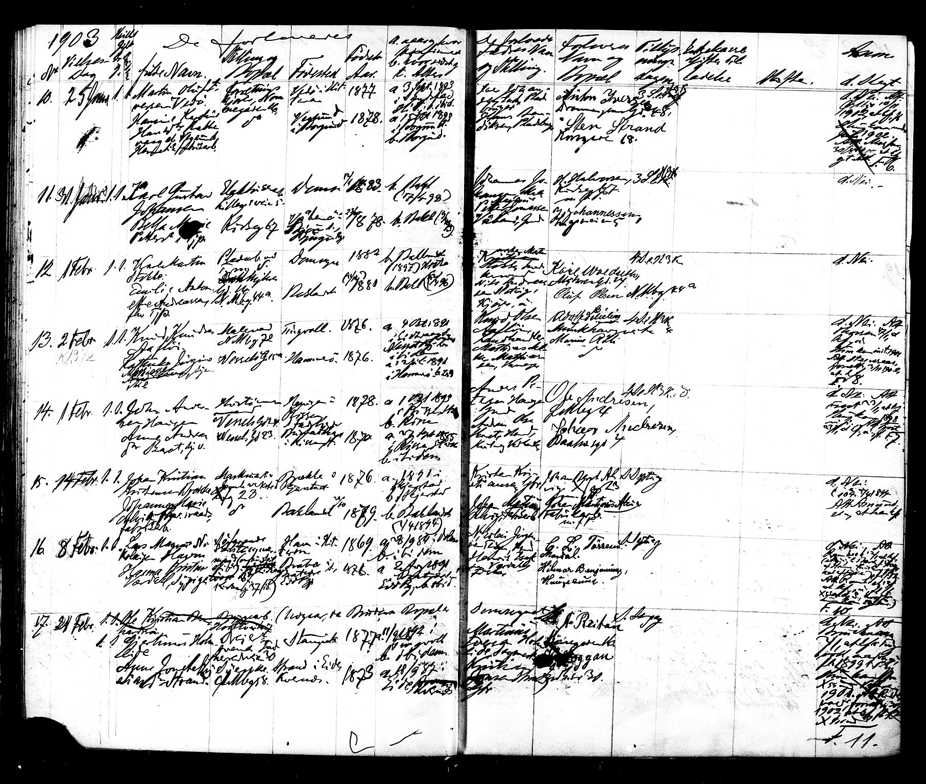 Ministerialprotokoller, klokkerbøker og fødselsregistre - Sør-Trøndelag, AV/SAT-A-1456/604/L0192: Parish register (official) no. 604A13, 1901-1906