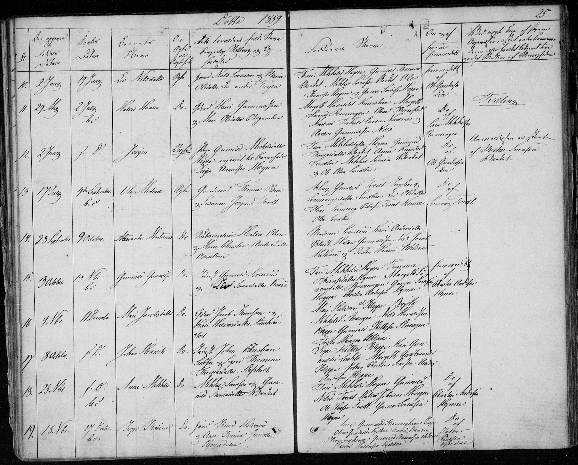 Lunde kirkebøker, SAKO/A-282/F/Fb/L0001: Parish register (official) no. II 1, 1845-1861, p. 25