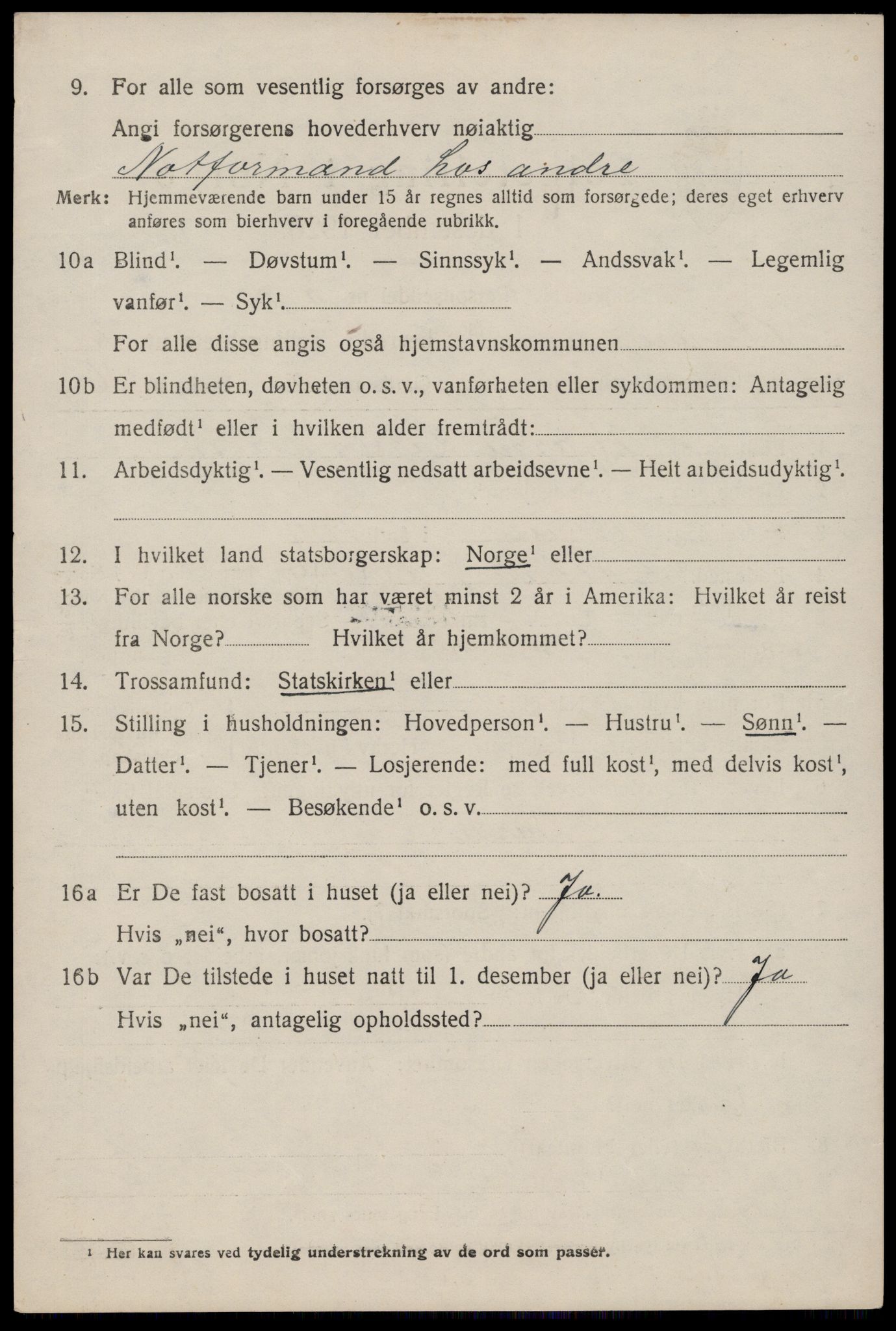 SAST, 1920 census for Åkra, 1920, p. 2957