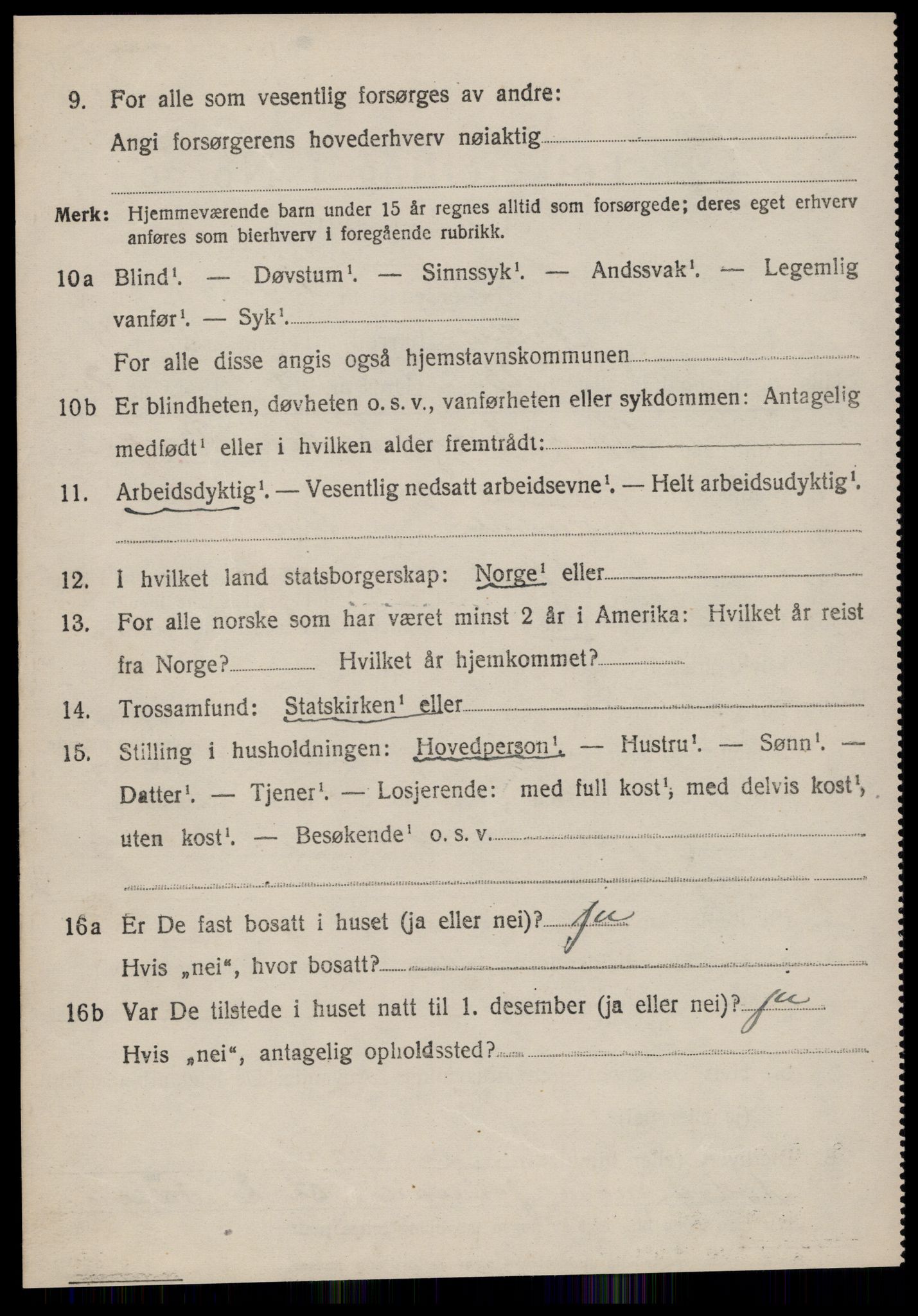 SAT, 1920 census for Ørsta, 1920, p. 4249