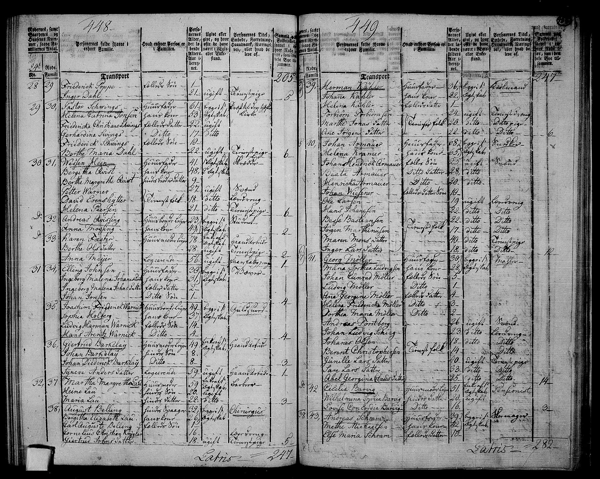 RA, 1801 census for 1301 Bergen, 1801, p. 254b-255a