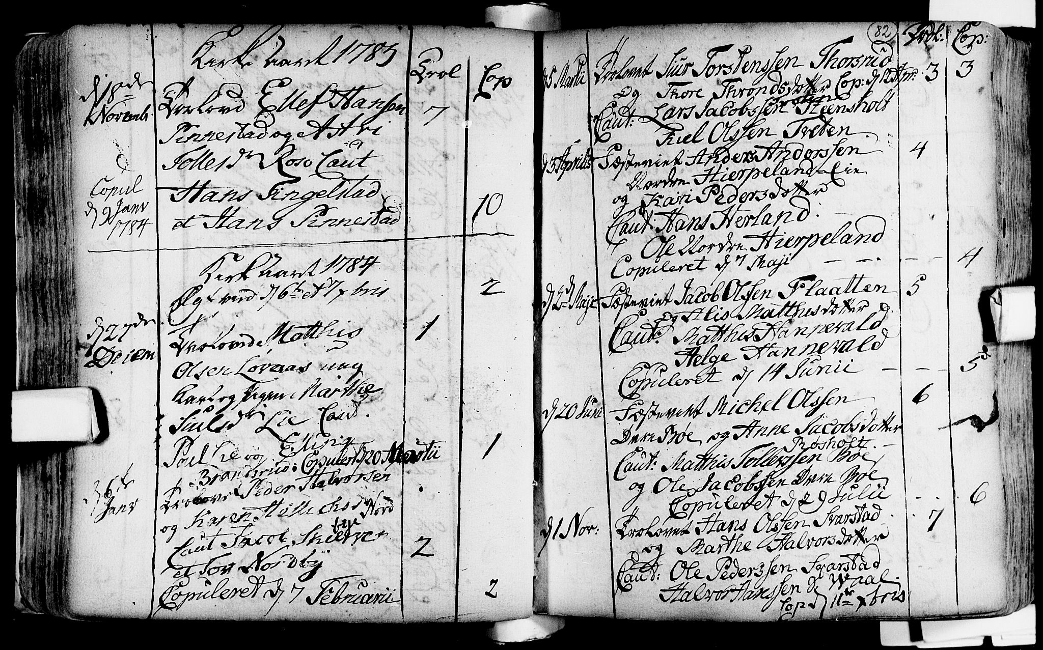 Lardal kirkebøker, SAKO/A-350/F/Fa/L0004: Parish register (official) no. i 4, 1733-1815, p. 82