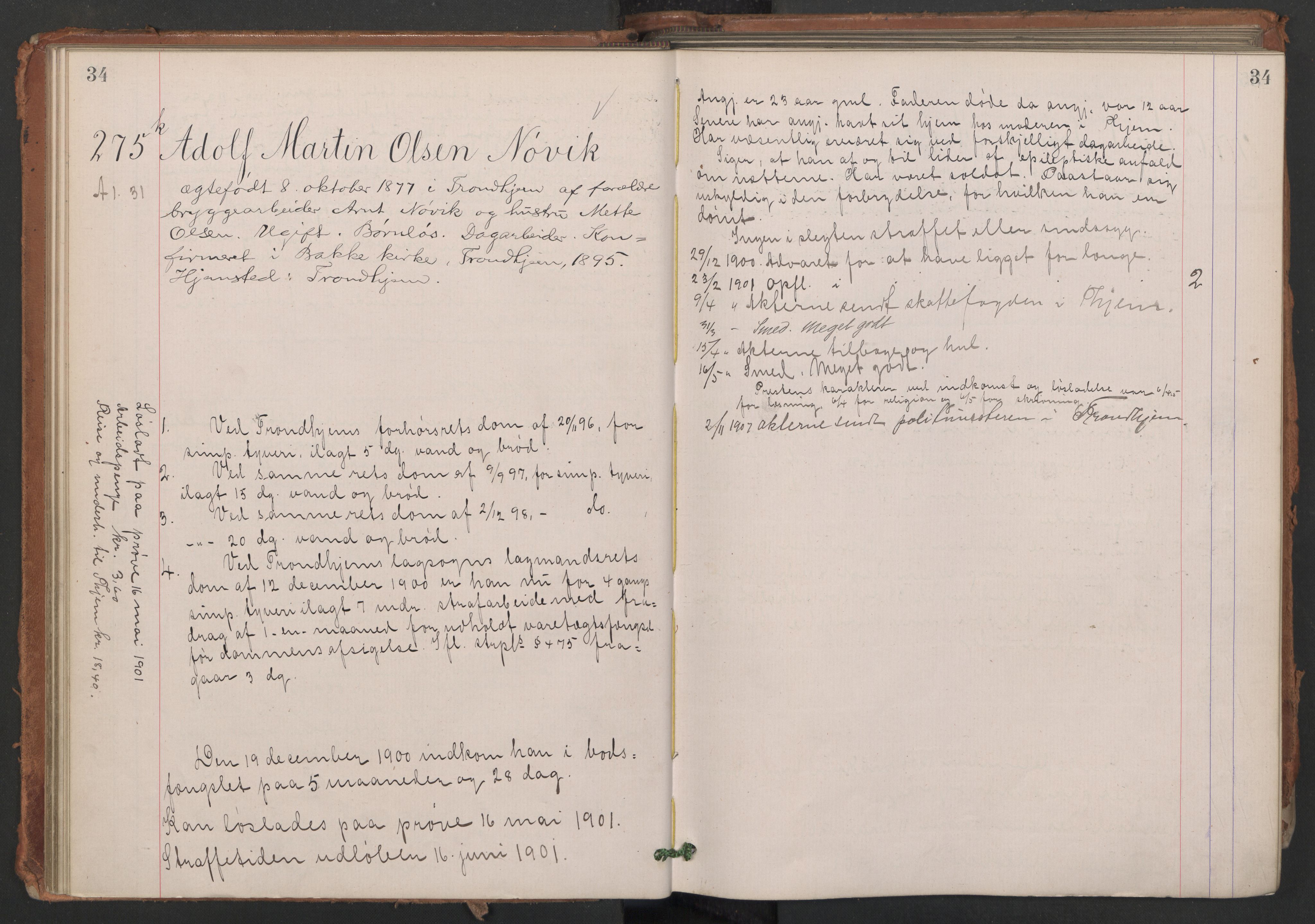 Botsfengslet, AV/RA-S-1539/D/Db/Dbb/L0035: 242k - 530k, 1900-1901, p. 34