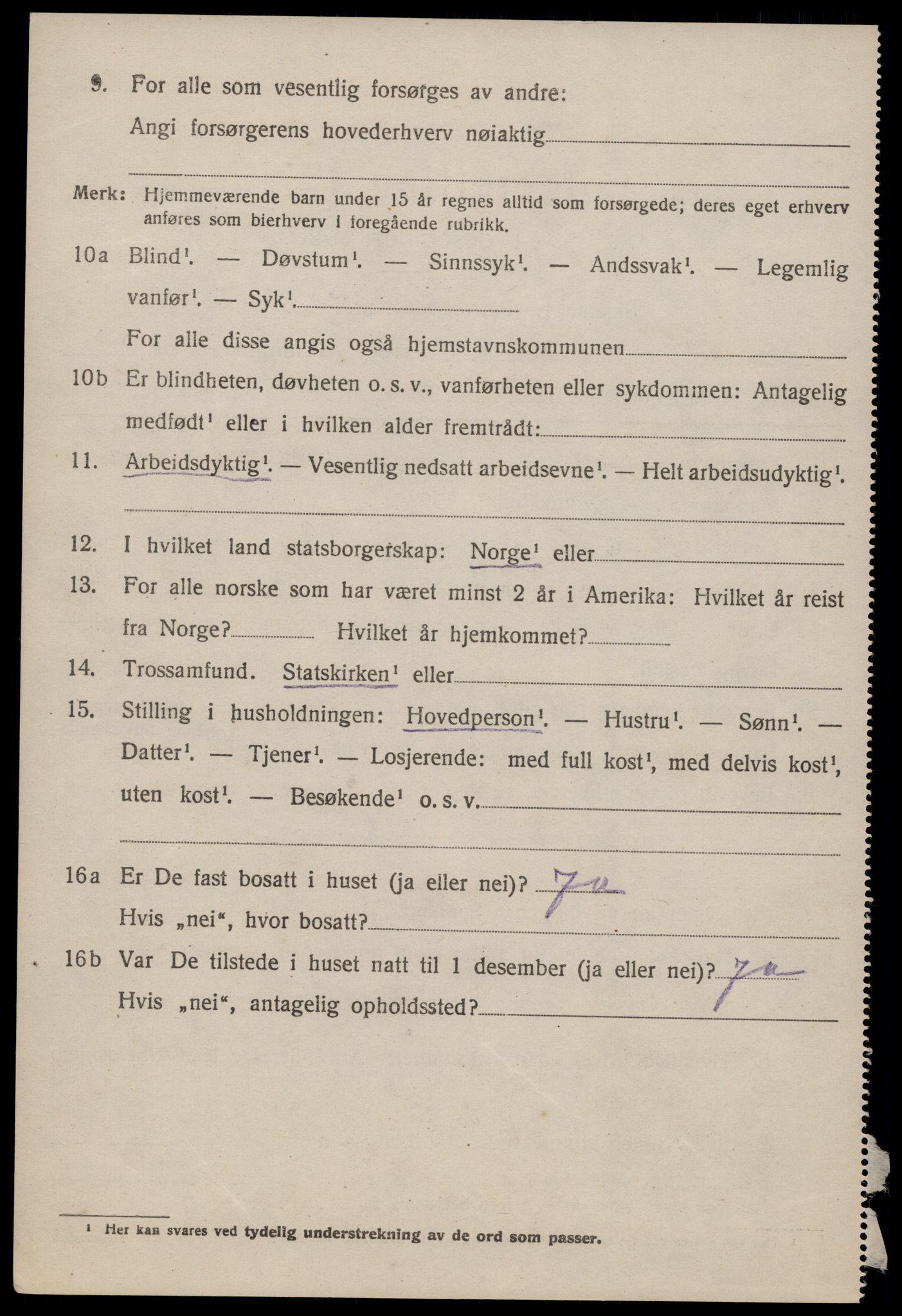 SAKO, 1920 census for Nissedal, 1920, p. 1292