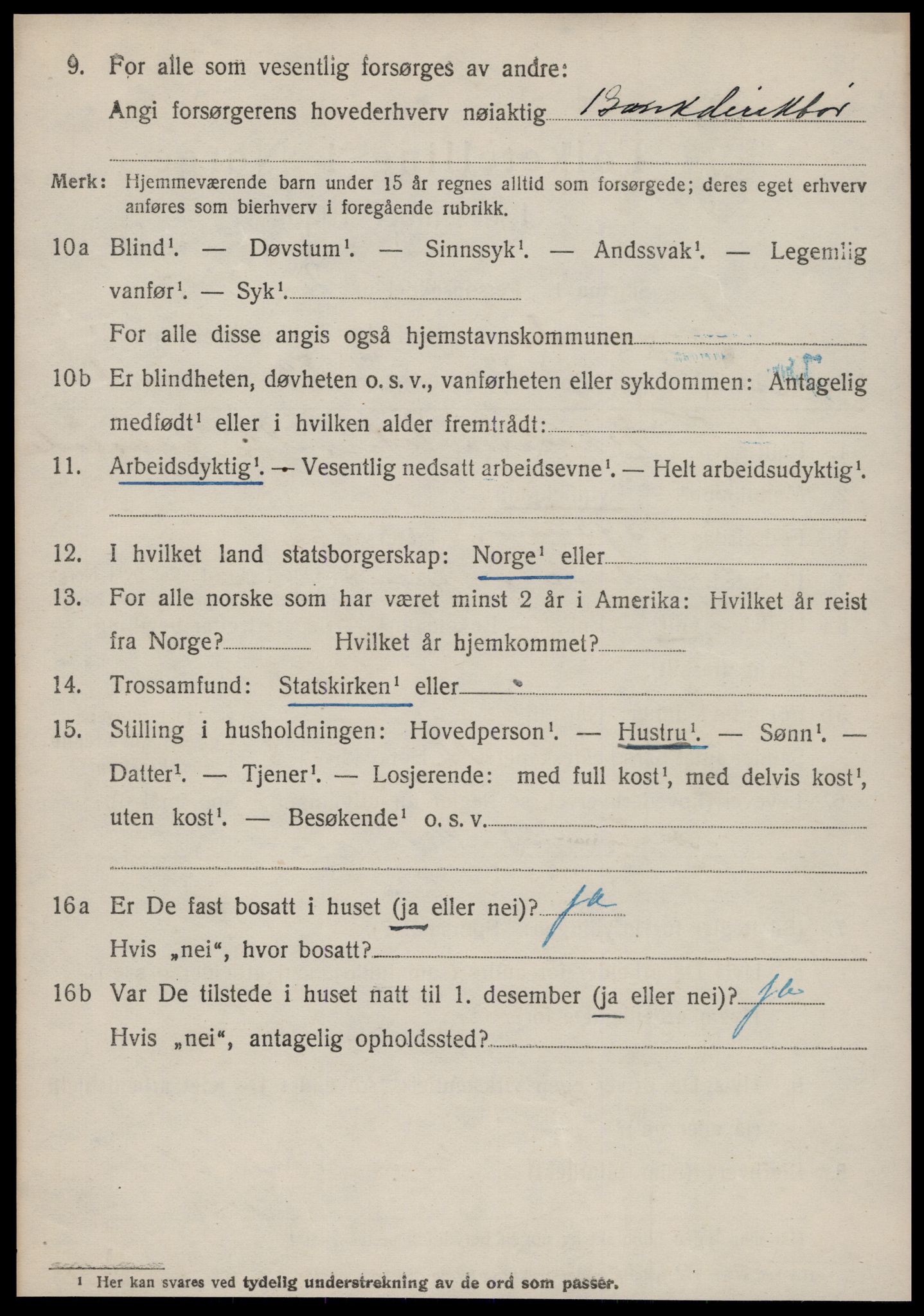 SAT, 1920 census for Borgund, 1920, p. 6025