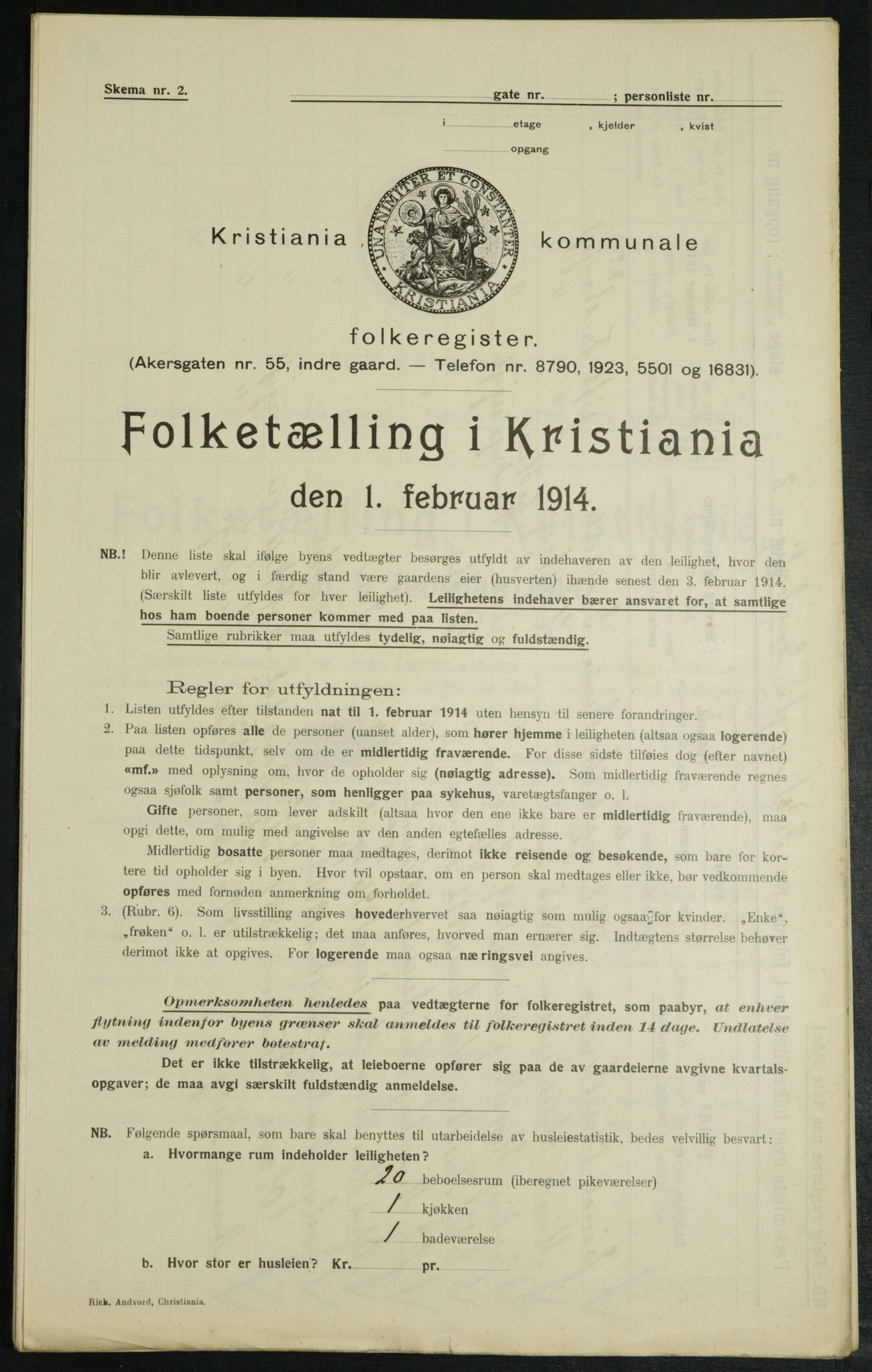 OBA, Municipal Census 1914 for Kristiania, 1914, p. 26800