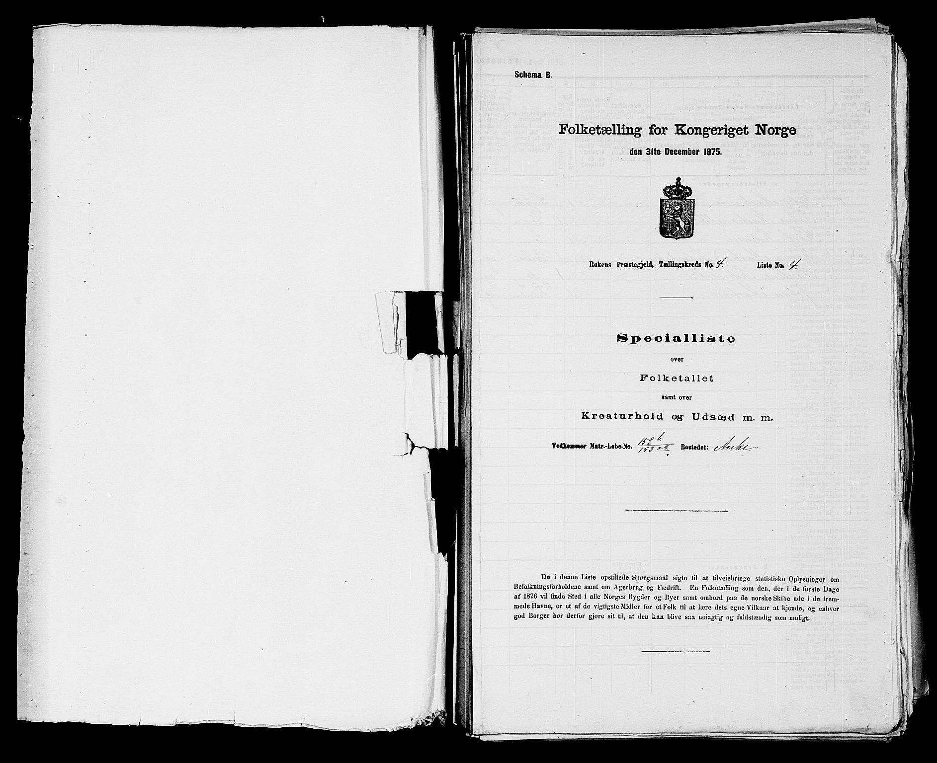 SAKO, 1875 census for 0627P Røyken, 1875, p. 451