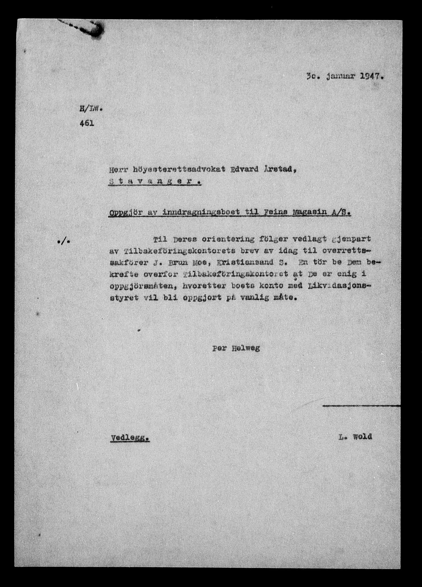 Justisdepartementet, Tilbakeføringskontoret for inndratte formuer, AV/RA-S-1564/H/Hc/Hcd/L0995: --, 1945-1947, p. 310