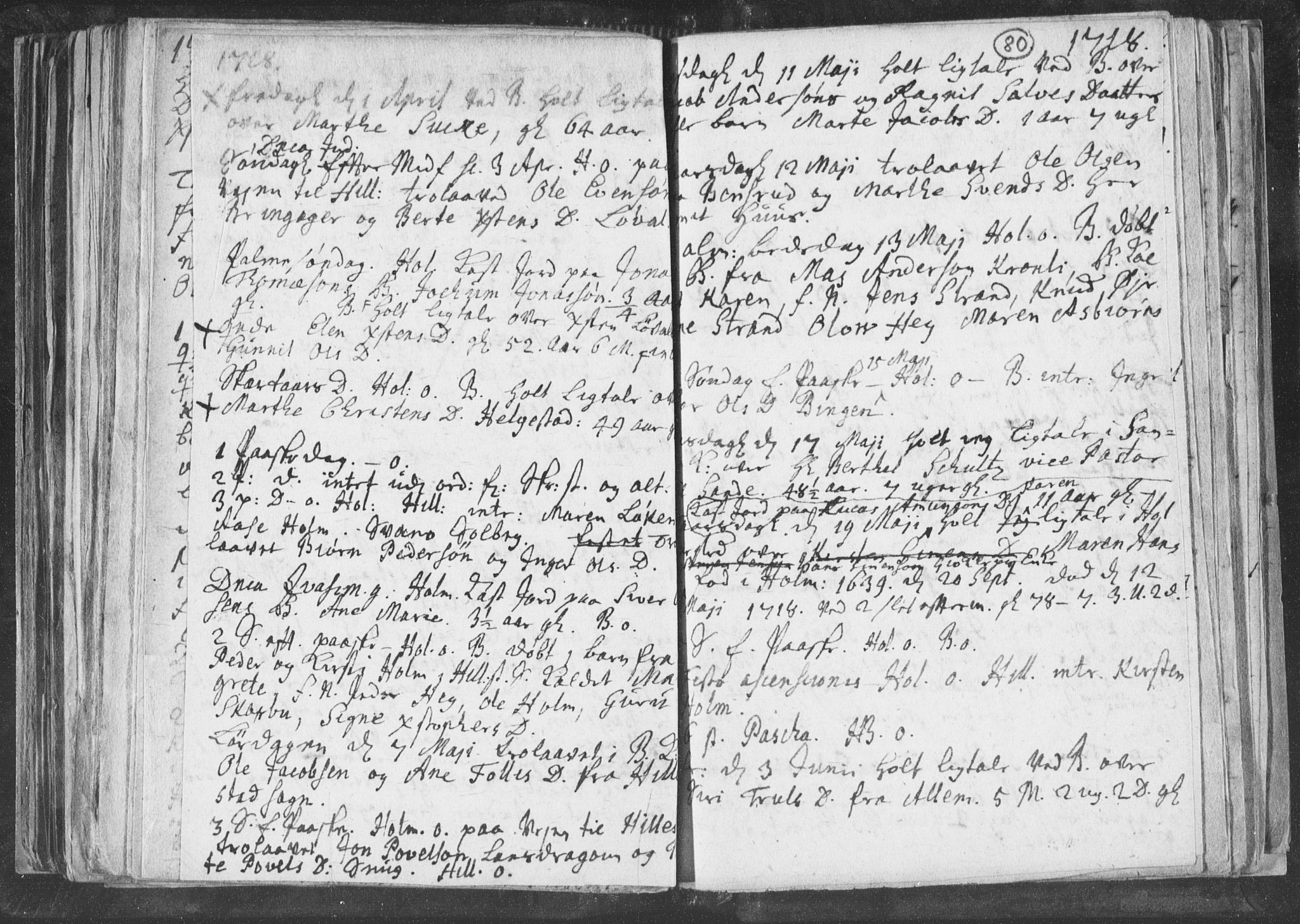 Botne kirkebøker, AV/SAKO-A-340/F/Fa/L0001b: Parish register (official) no. I 1B, 1707-1722, p. 80