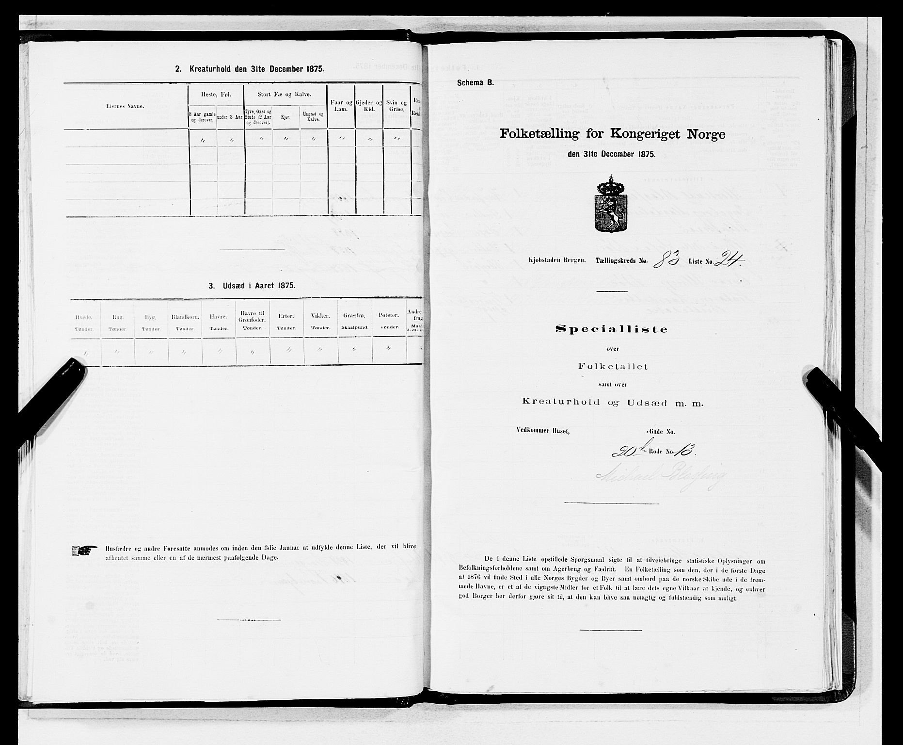 SAB, 1875 census for 1301 Bergen, 1875, p. 4499