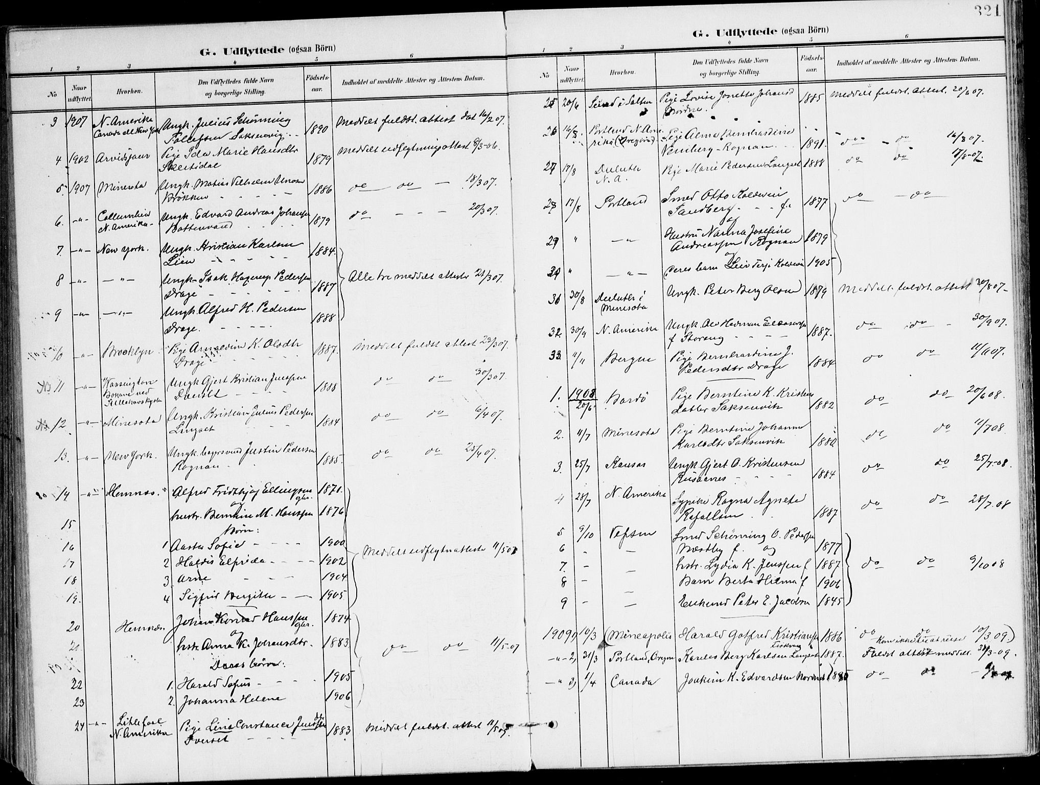Ministerialprotokoller, klokkerbøker og fødselsregistre - Nordland, SAT/A-1459/847/L0672: Parish register (official) no. 847A12, 1902-1919, p. 321