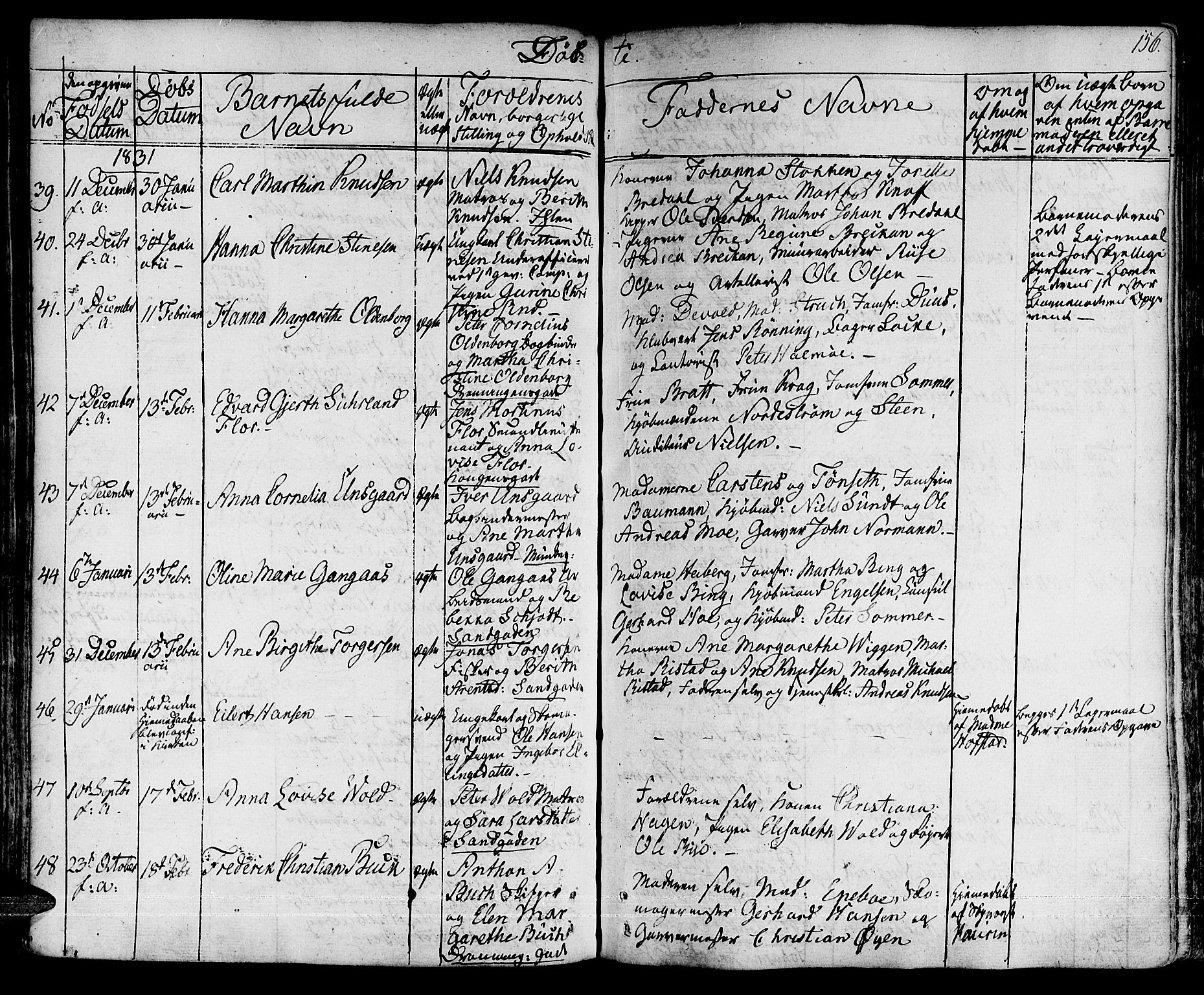 Ministerialprotokoller, klokkerbøker og fødselsregistre - Sør-Trøndelag, SAT/A-1456/601/L0045: Parish register (official) no. 601A13, 1821-1831, p. 156