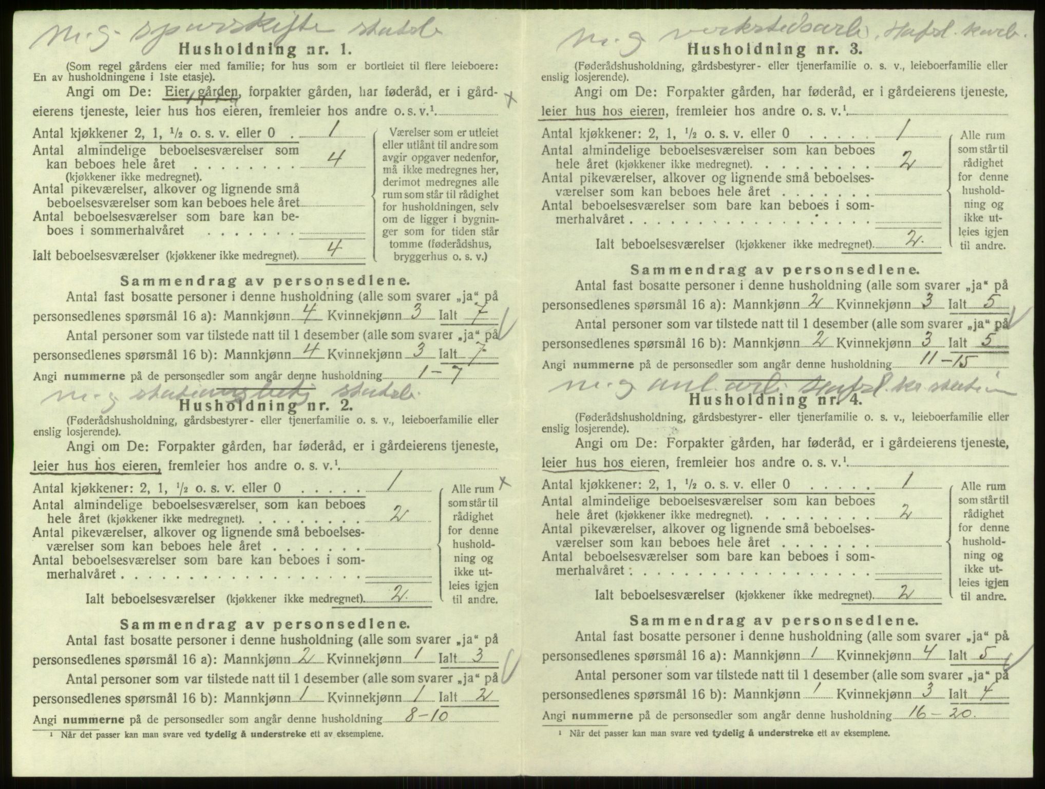 SAO, 1920 census for Skjeberg, 1920, p. 1925