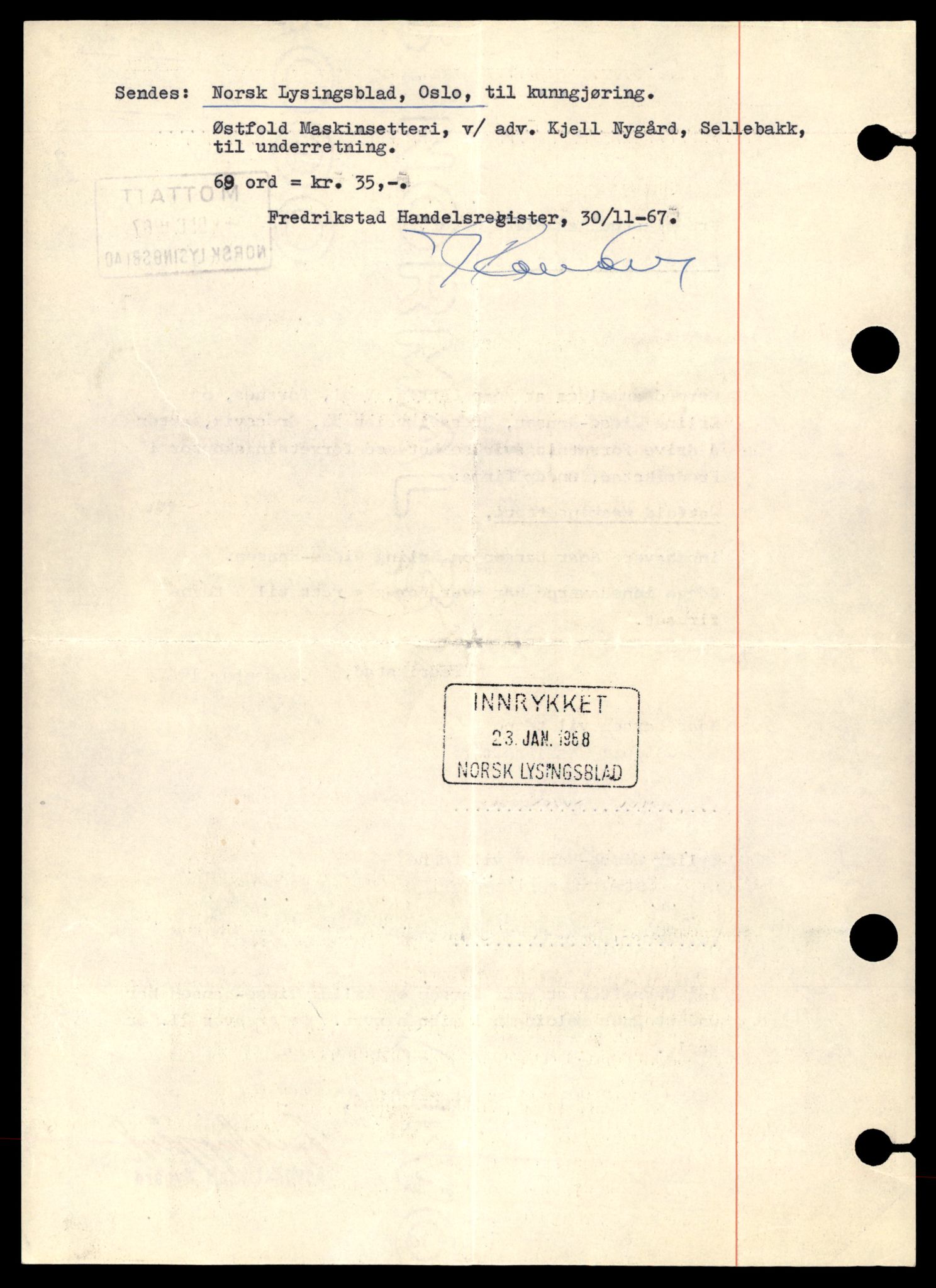 Fredrikstad tingrett, AV/SAT-A-10473/K/Kb/Kbb/L0064: Enkeltmannsforetak, aksjeselskap og andelslag, Østfold M-Østk, 1944-1990, p. 2