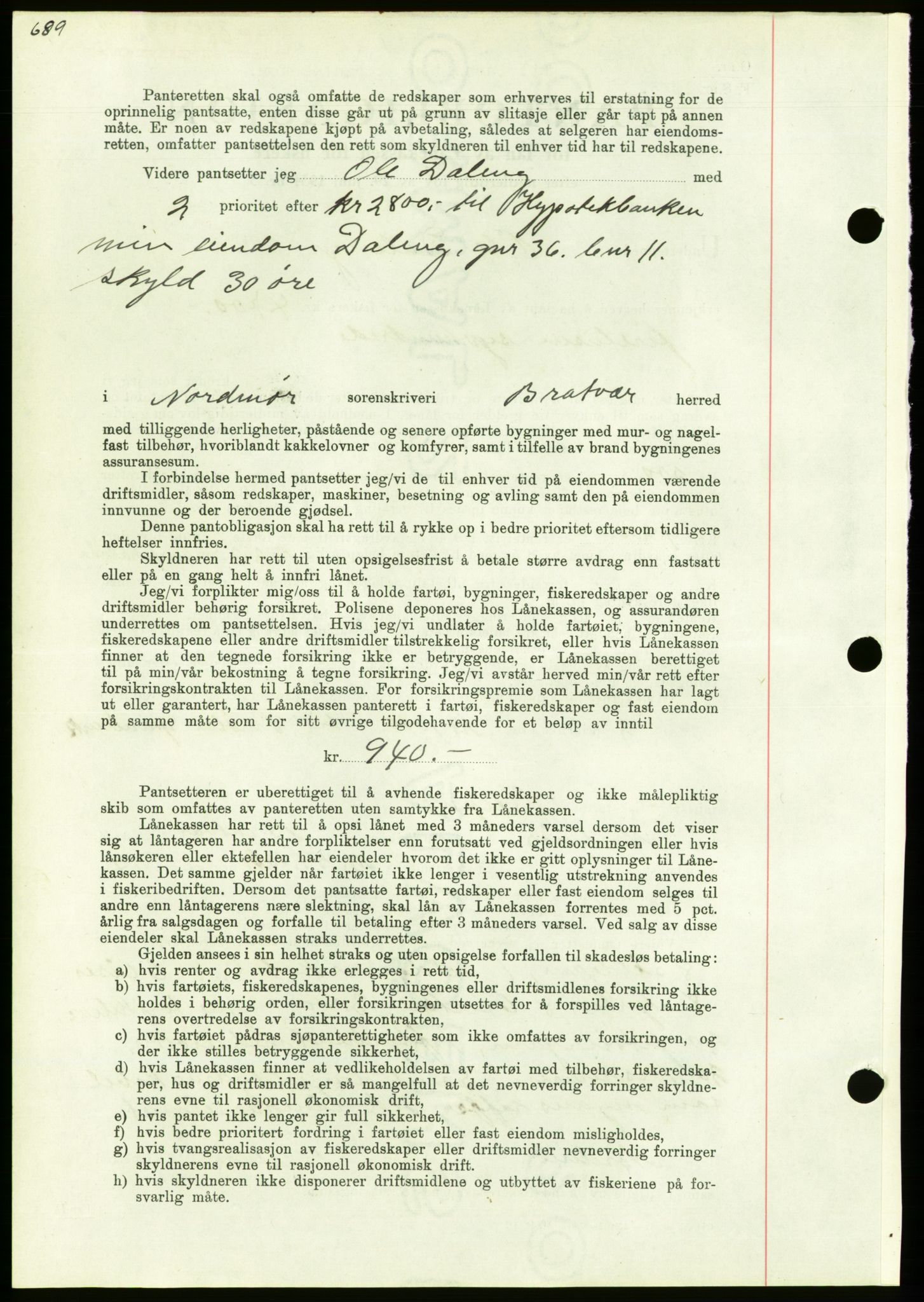 Nordmøre sorenskriveri, AV/SAT-A-4132/1/2/2Ca/L0092: Mortgage book no. B82, 1937-1938, Diary no: : 314/1938