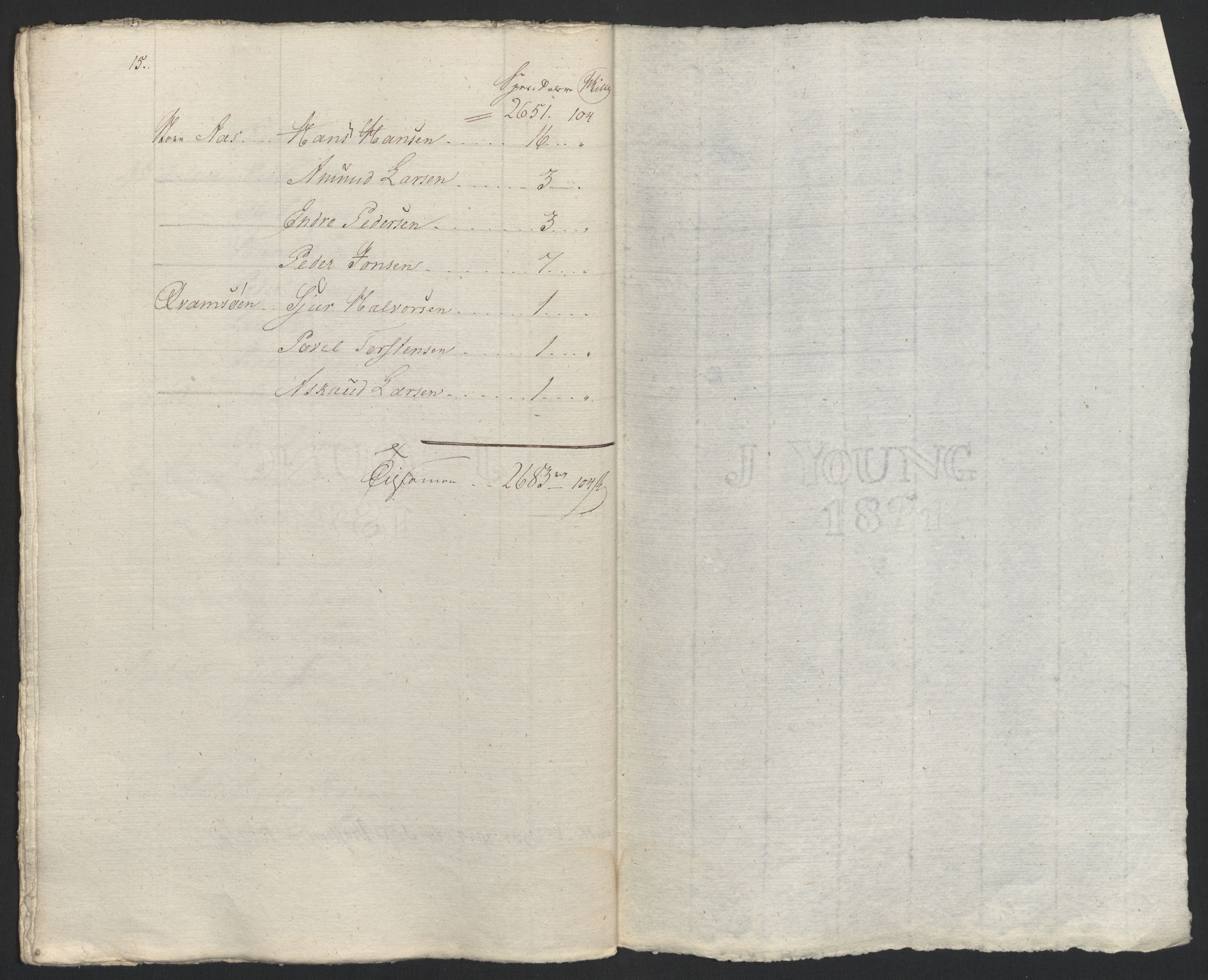 Sølvskatten 1816, NOBA/SOLVSKATTEN/A/L0038: Bind 39b: Sunnhordland og Hardanger fogderi, 1816, p. 186