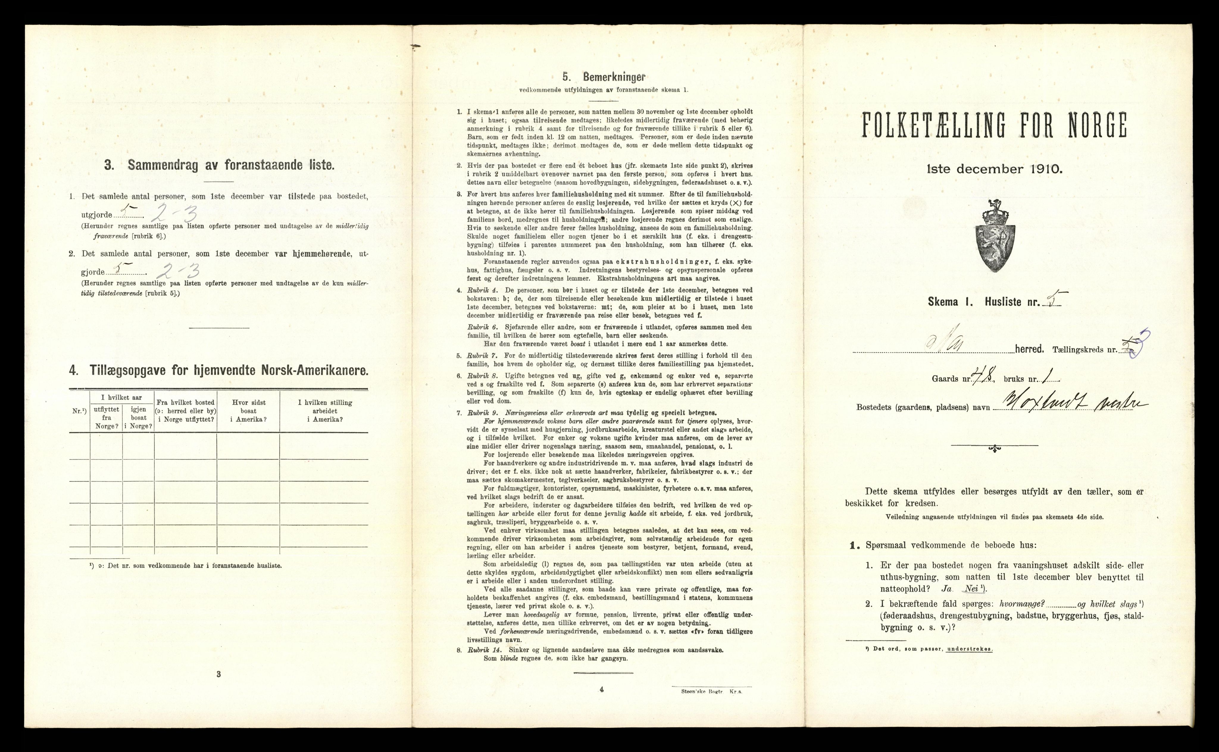 RA, 1910 census for Ås, 1910, p. 465