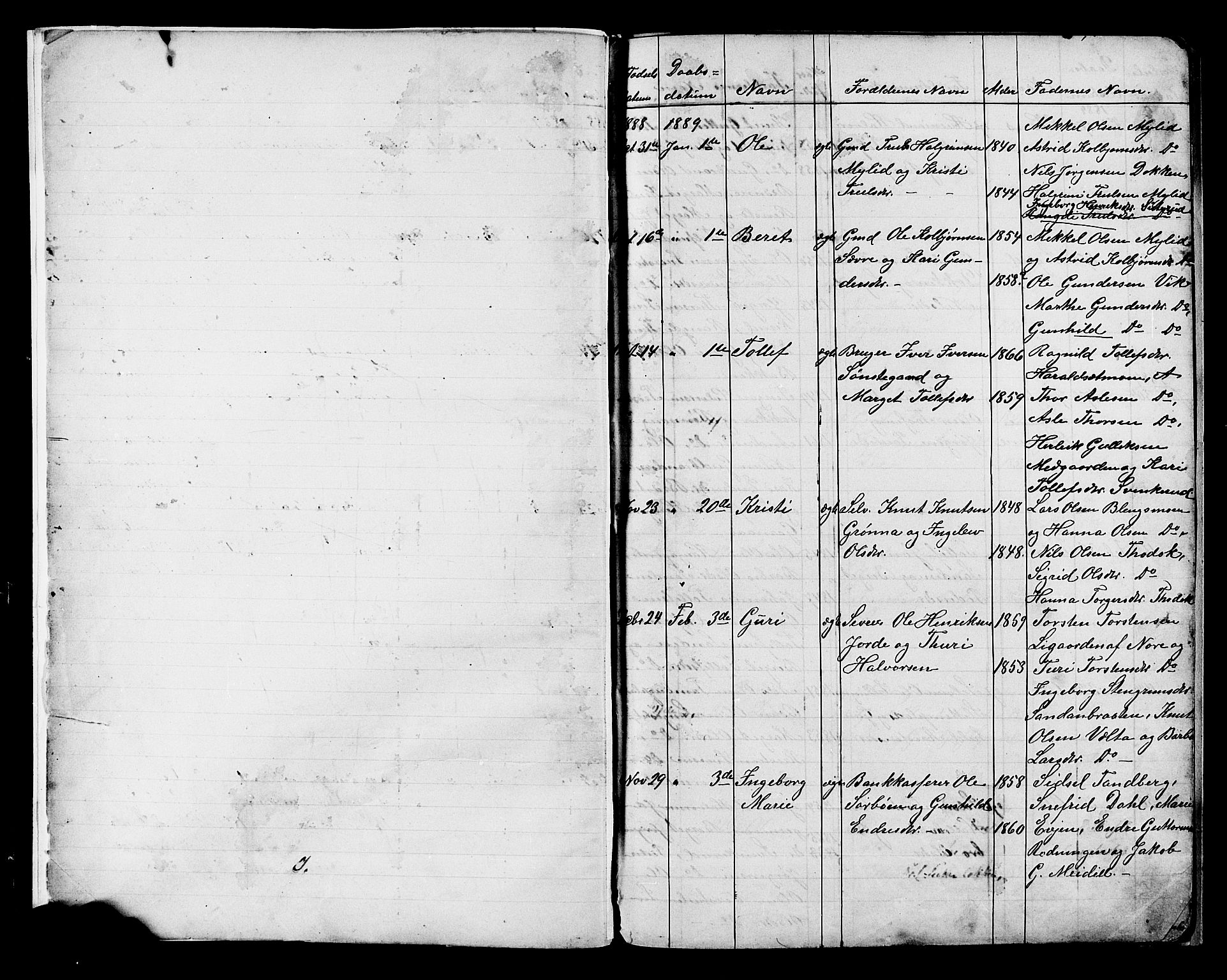 Nes kirkebøker, AV/SAKO-A-236/G/Ga/L0003: Parish register (copy) no. I 3, 1889-1909