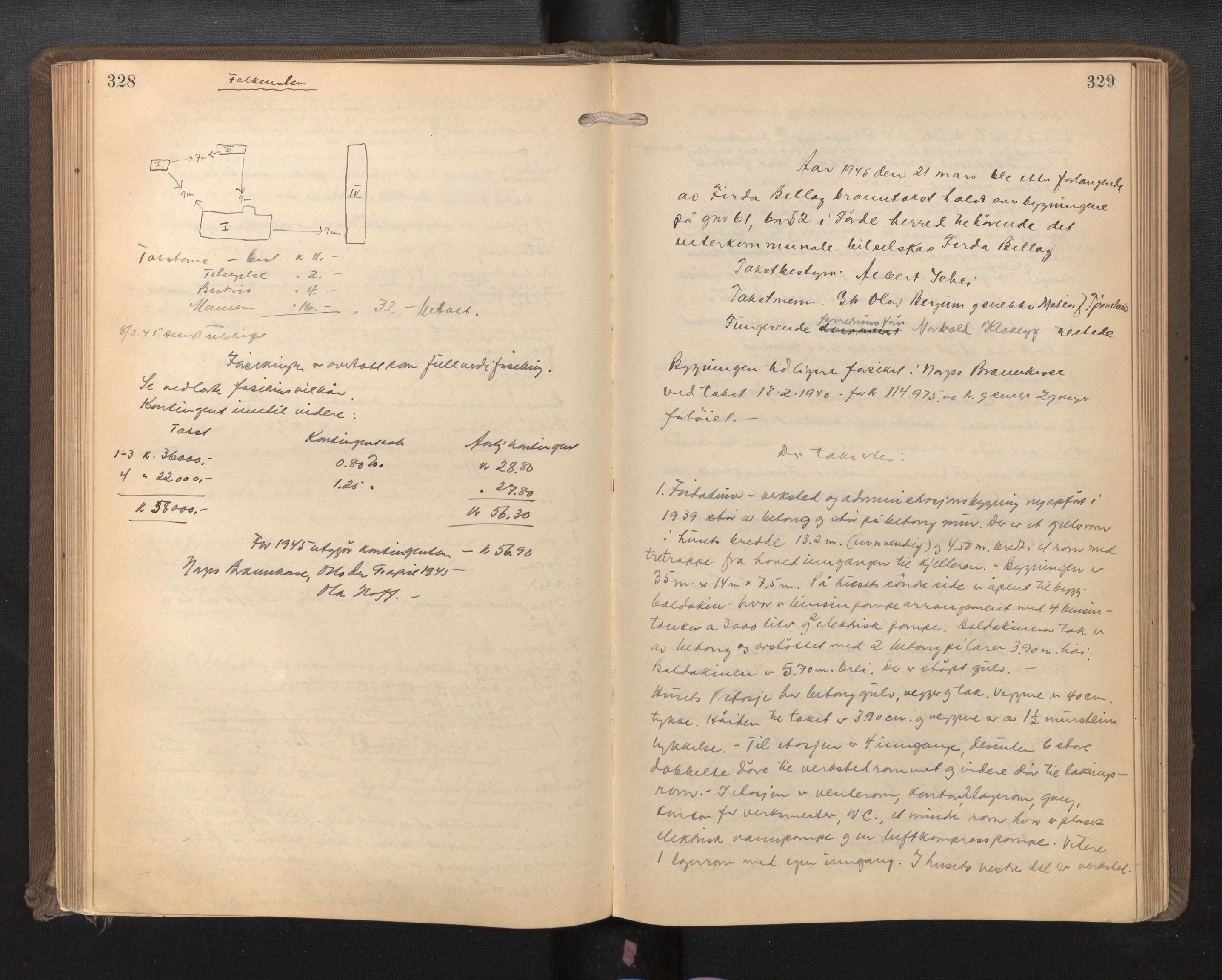 Lensmannen i Førde, AV/SAB-A-27401/0012/L0002a: Branntakstprotokoll, 1922-1948, p. 328-329