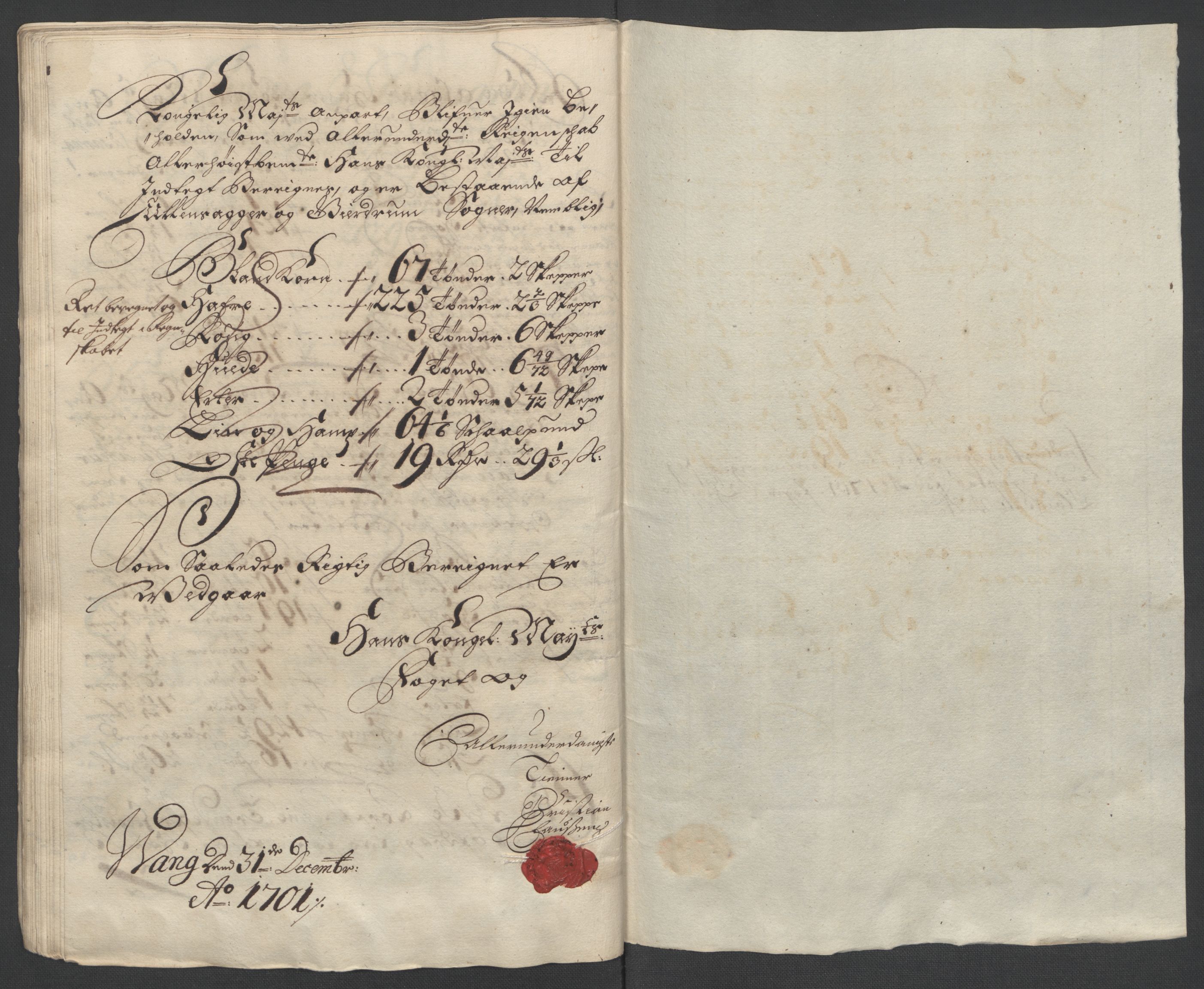 Rentekammeret inntil 1814, Reviderte regnskaper, Fogderegnskap, AV/RA-EA-4092/R12/L0713: Fogderegnskap Øvre Romerike, 1701, p. 60