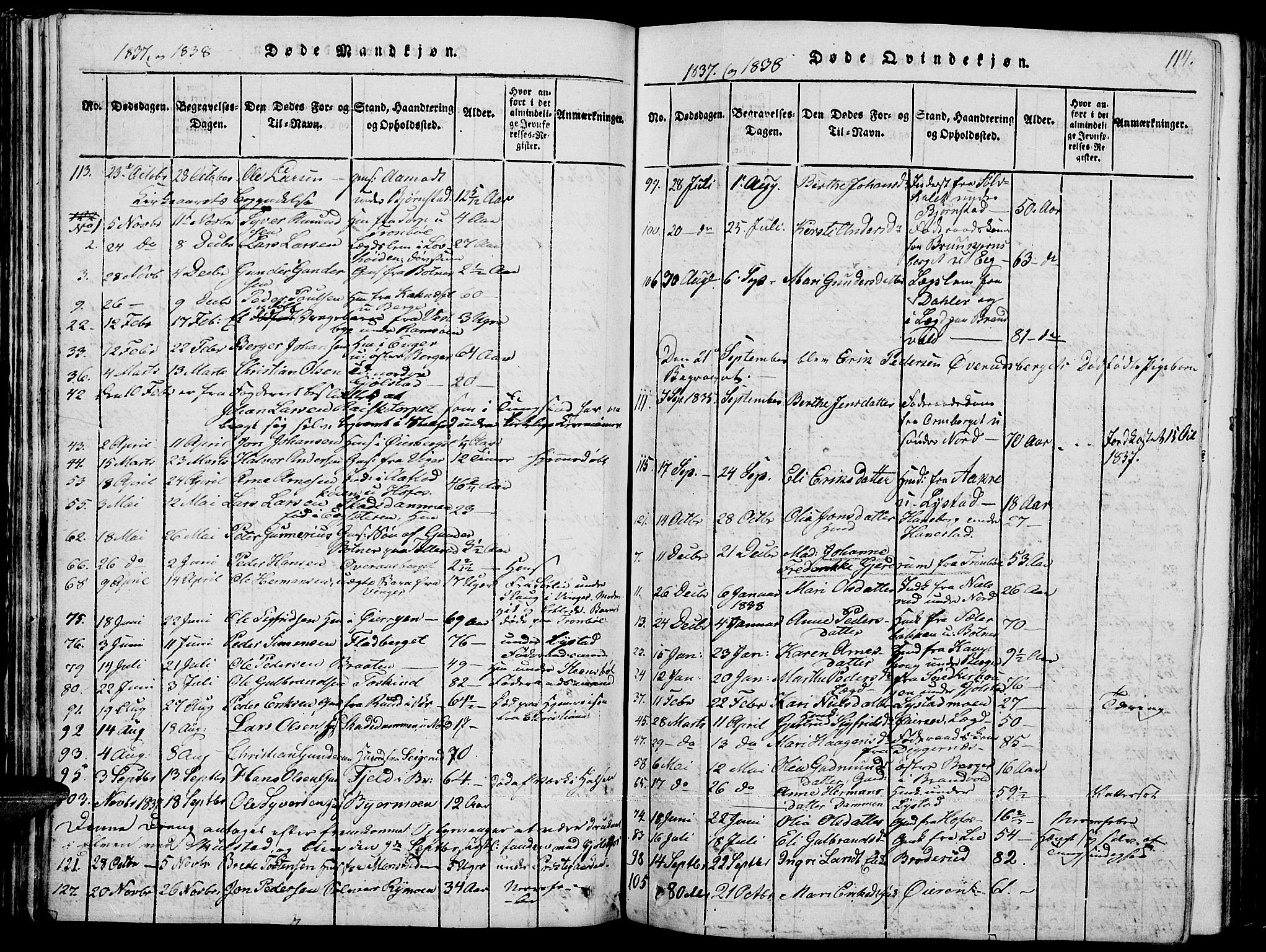 Grue prestekontor, SAH/PREST-036/H/Ha/Hab/L0001: Parish register (copy) no. 1, 1814-1841, p. 114