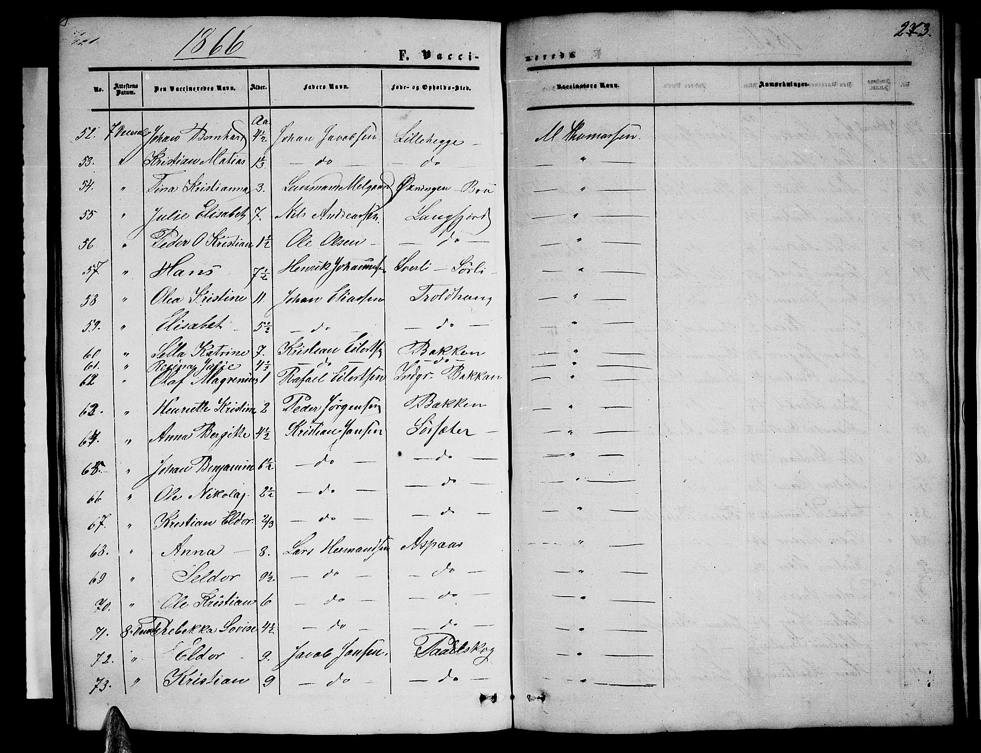 Ministerialprotokoller, klokkerbøker og fødselsregistre - Nordland, AV/SAT-A-1459/814/L0229: Parish register (copy) no. 814C02, 1859-1883, p. 273