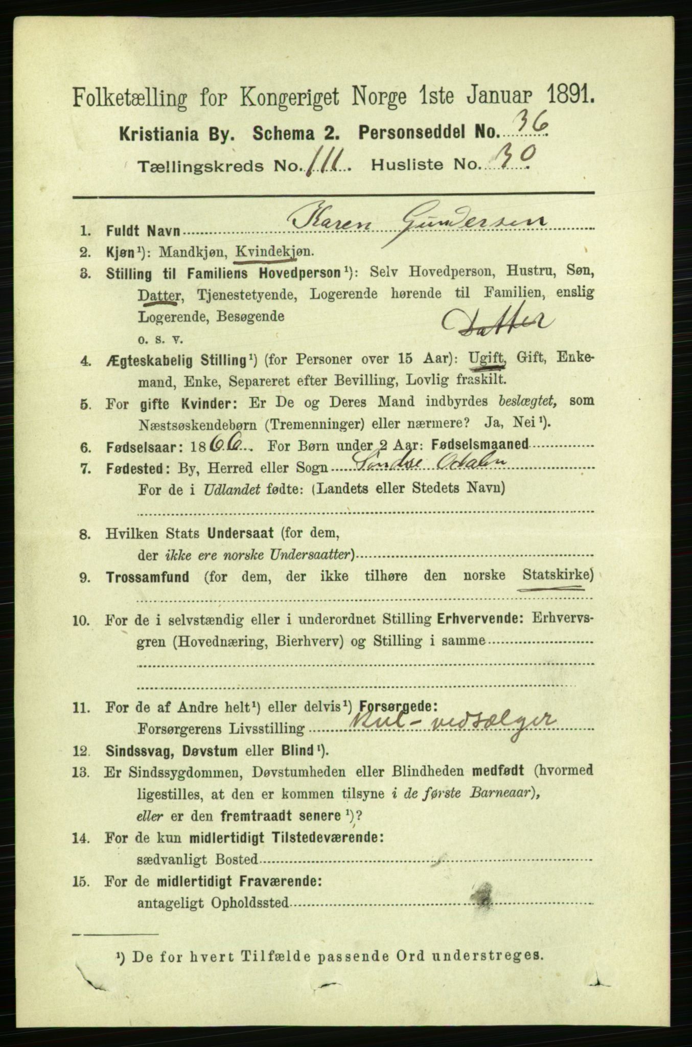 RA, 1891 census for 0301 Kristiania, 1891, p. 58681