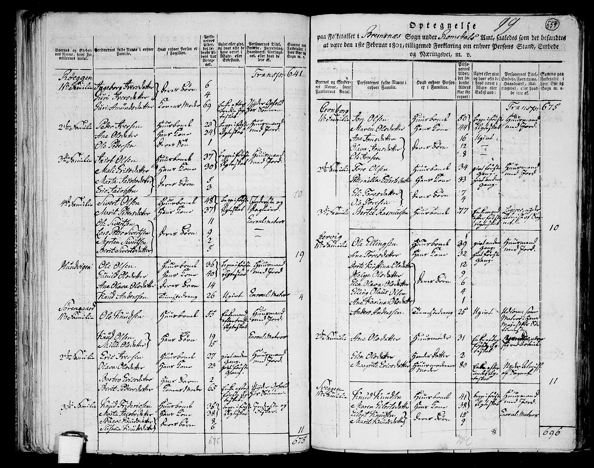 RA, 1801 census for 1553P Kvernes, 1801, p. 553b-554a