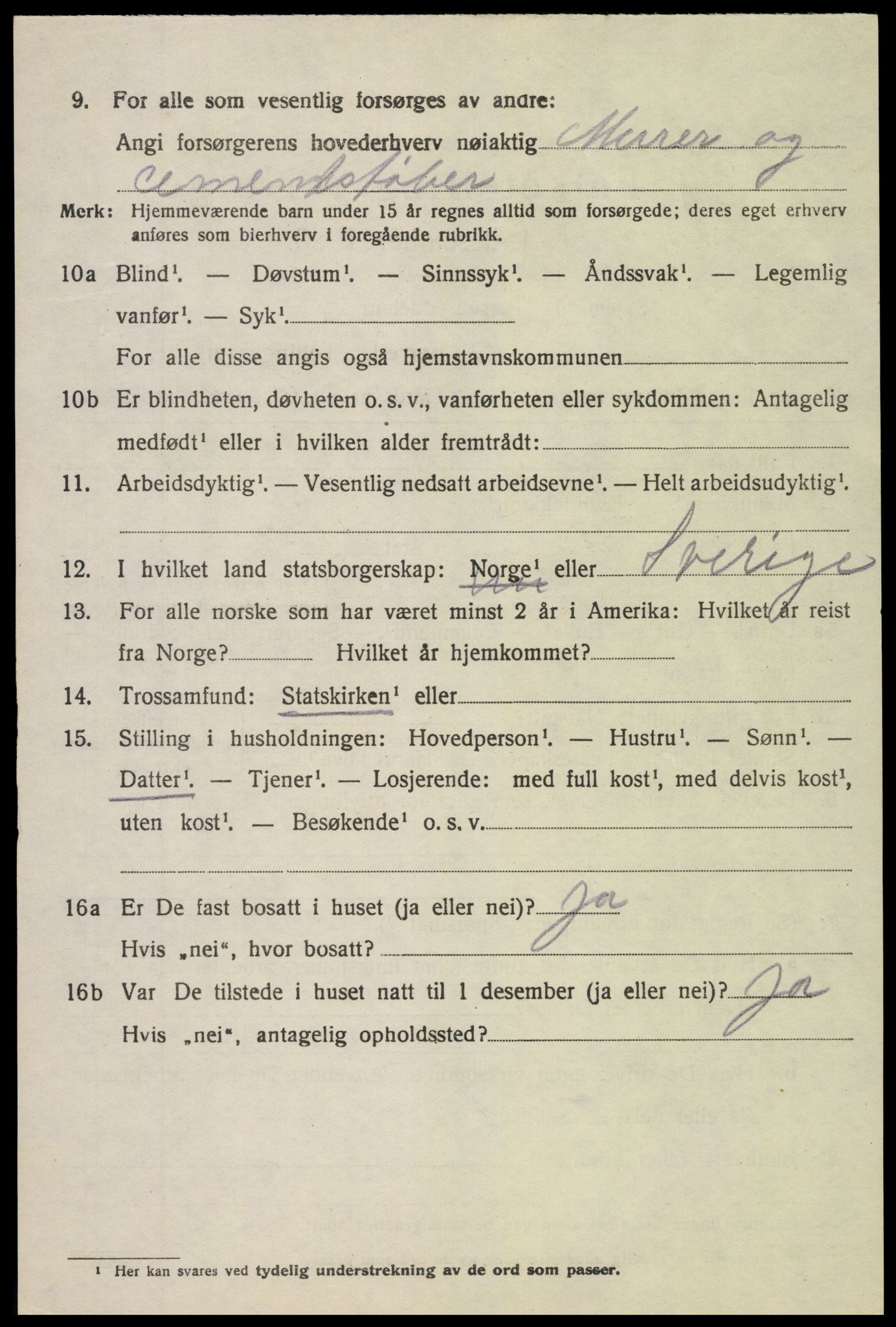 SAK, 1920 census for Søndeled, 1920, p. 5320