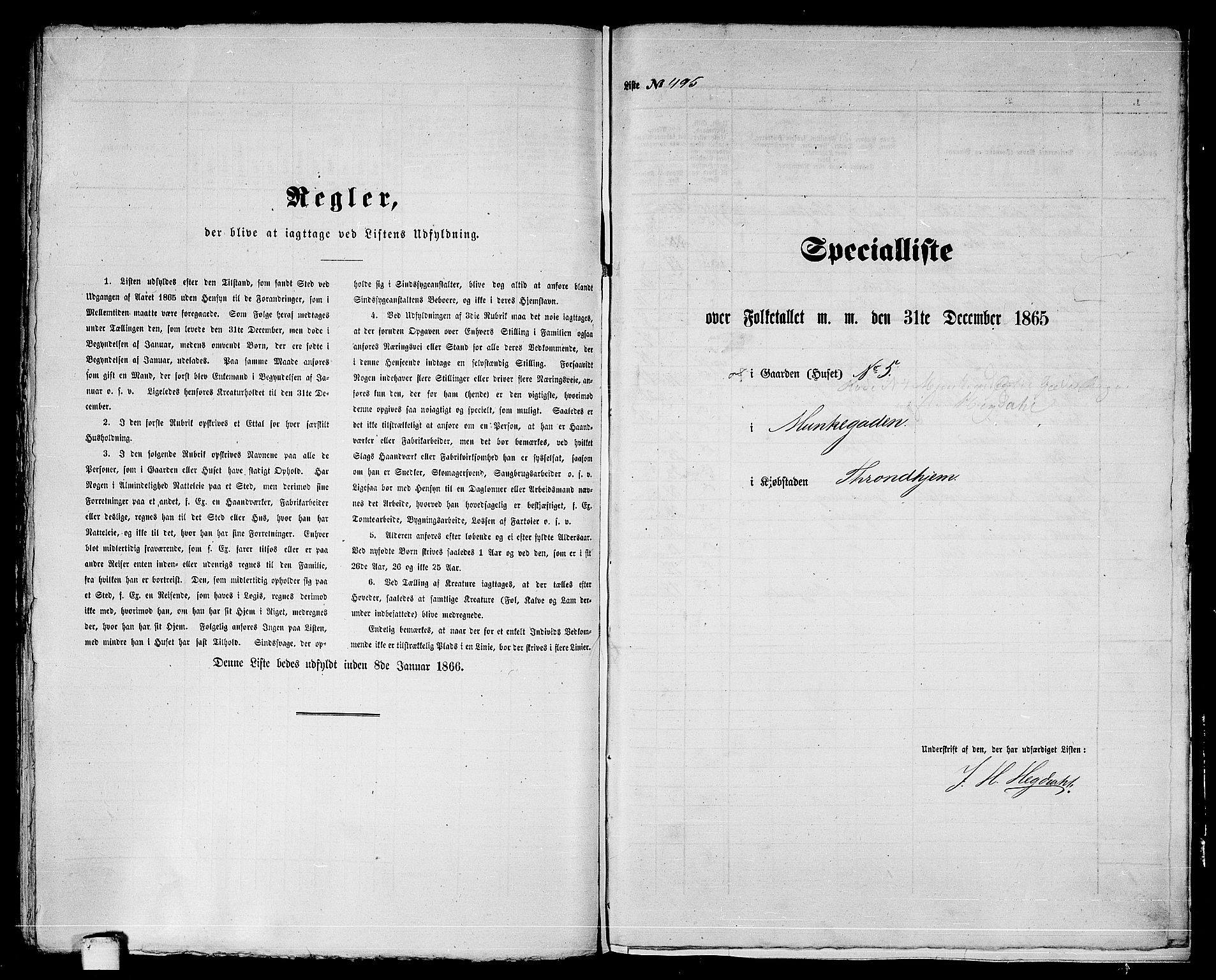 RA, 1865 census for Trondheim, 1865, p. 1034