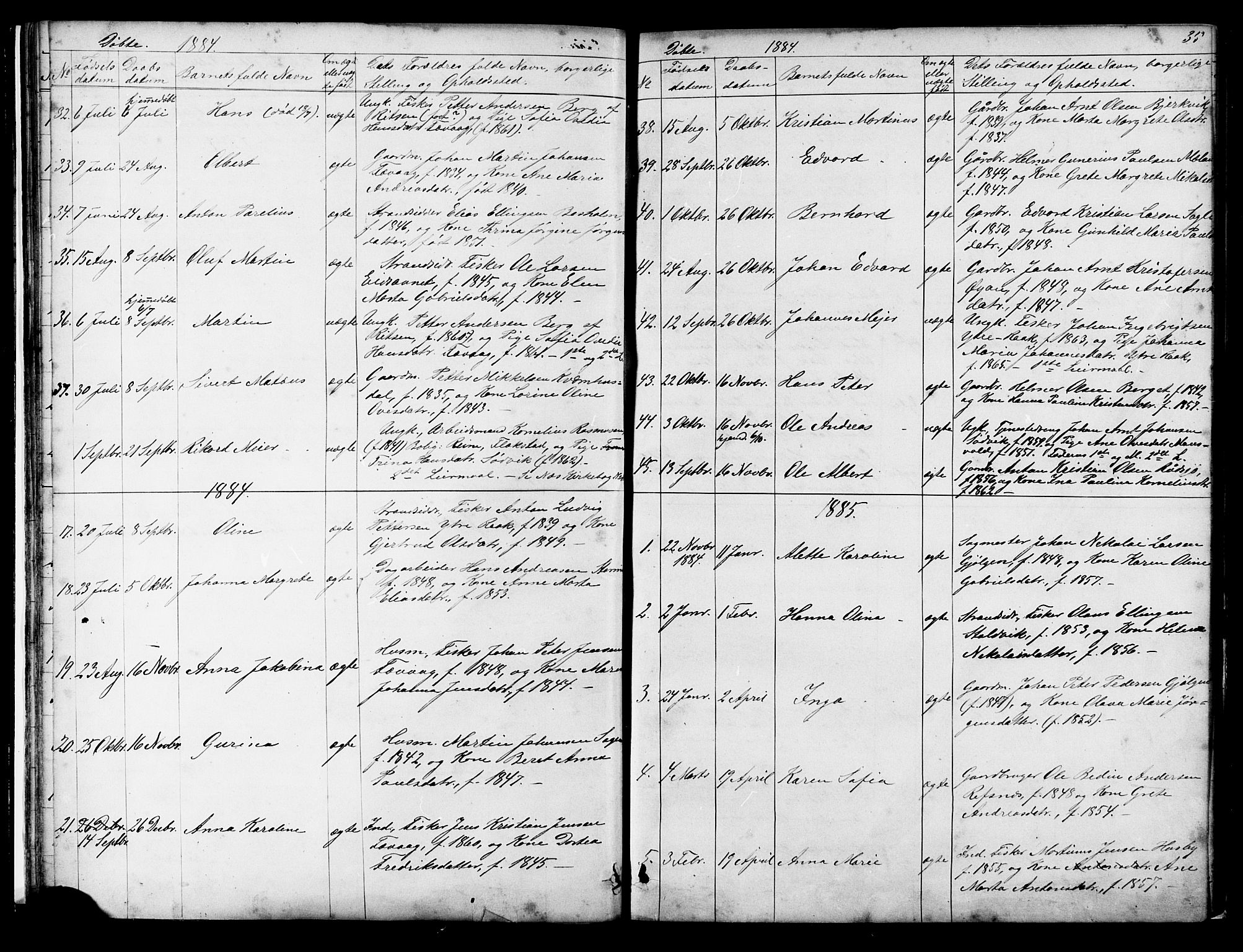 Ministerialprotokoller, klokkerbøker og fødselsregistre - Sør-Trøndelag, SAT/A-1456/653/L0657: Parish register (copy) no. 653C01, 1866-1893, p. 35
