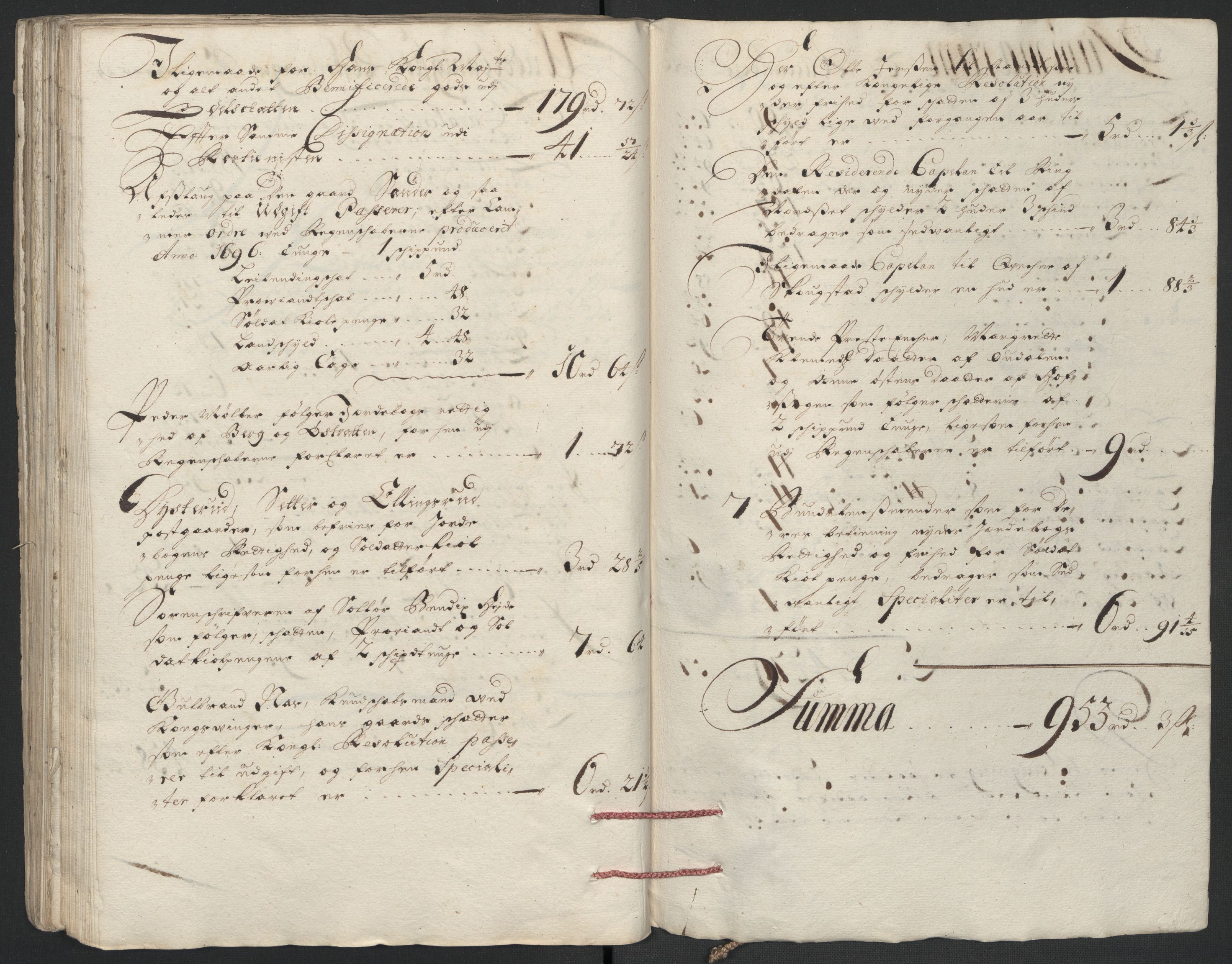 Rentekammeret inntil 1814, Reviderte regnskaper, Fogderegnskap, RA/EA-4092/R13/L0835: Fogderegnskap Solør, Odal og Østerdal, 1697, p. 148