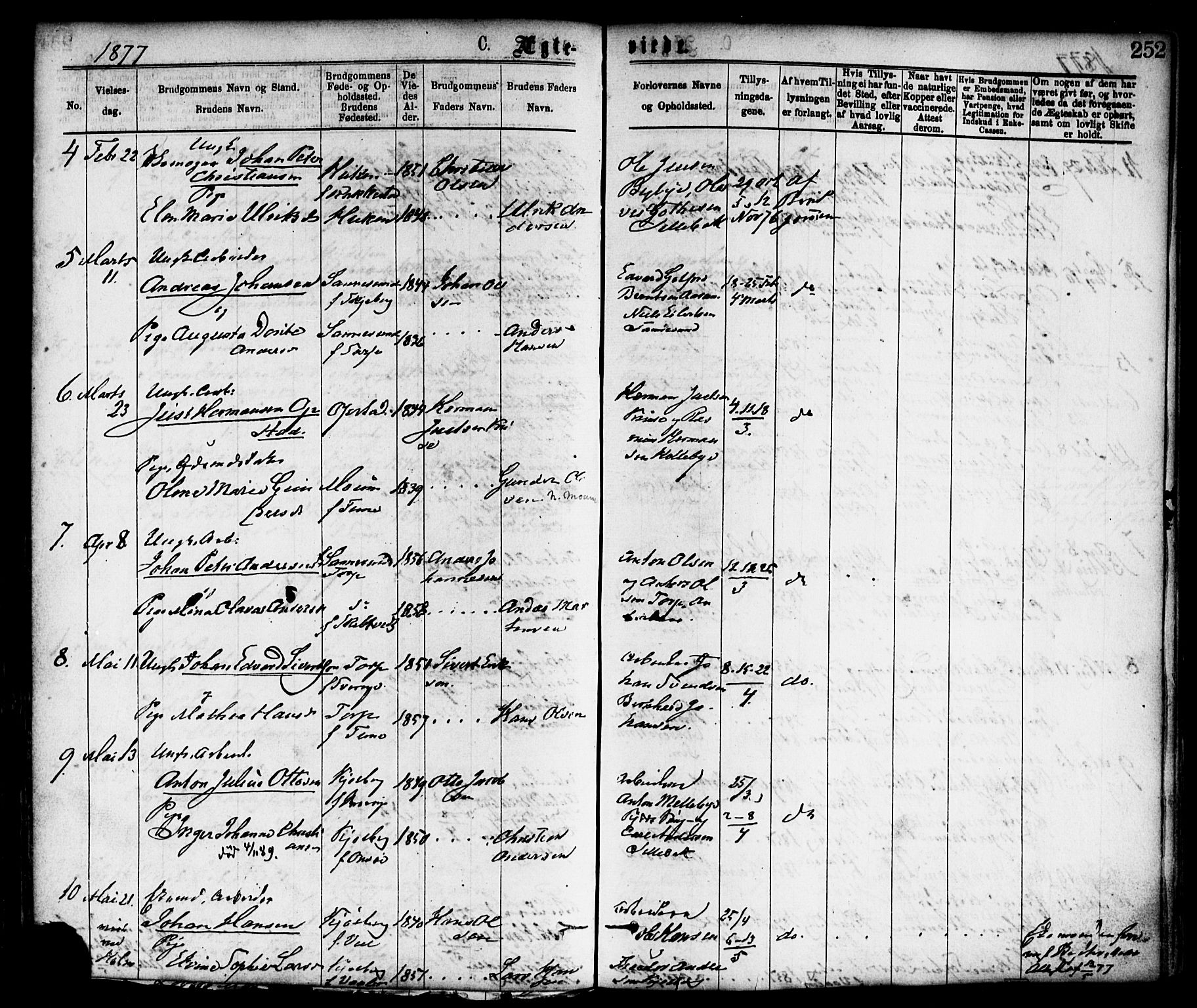 Borge prestekontor Kirkebøker, SAO/A-10903/F/Fa/L0007: Parish register (official) no. I 7, 1875-1886, p. 252