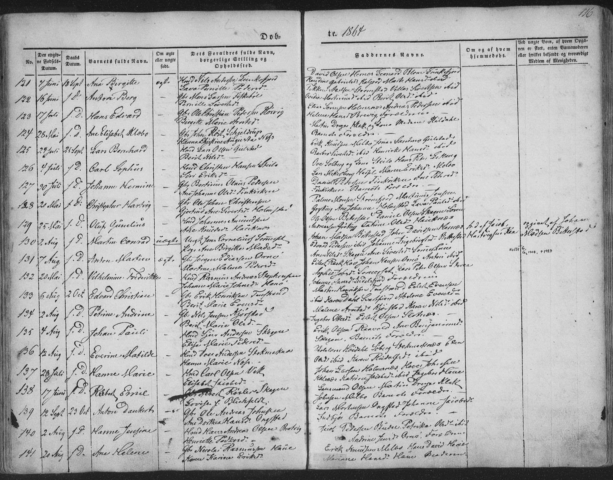 Ministerialprotokoller, klokkerbøker og fødselsregistre - Nordland, SAT/A-1459/888/L1241: Parish register (official) no. 888A07, 1849-1869, p. 116