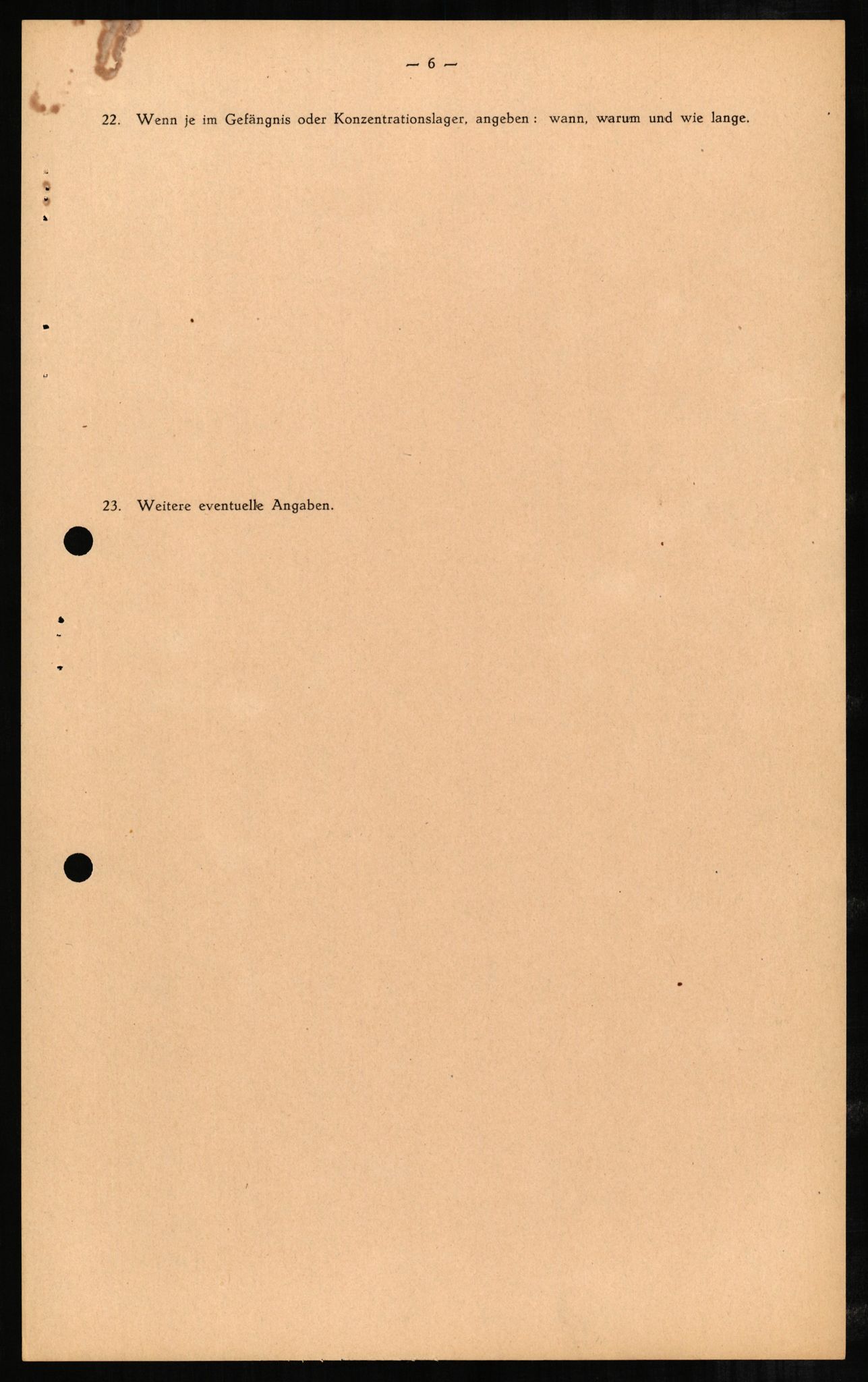 Forsvaret, Forsvarets overkommando II, RA/RAFA-3915/D/Db/L0002: CI Questionaires. Tyske okkupasjonsstyrker i Norge. Tyskere., 1945-1946, p. 38