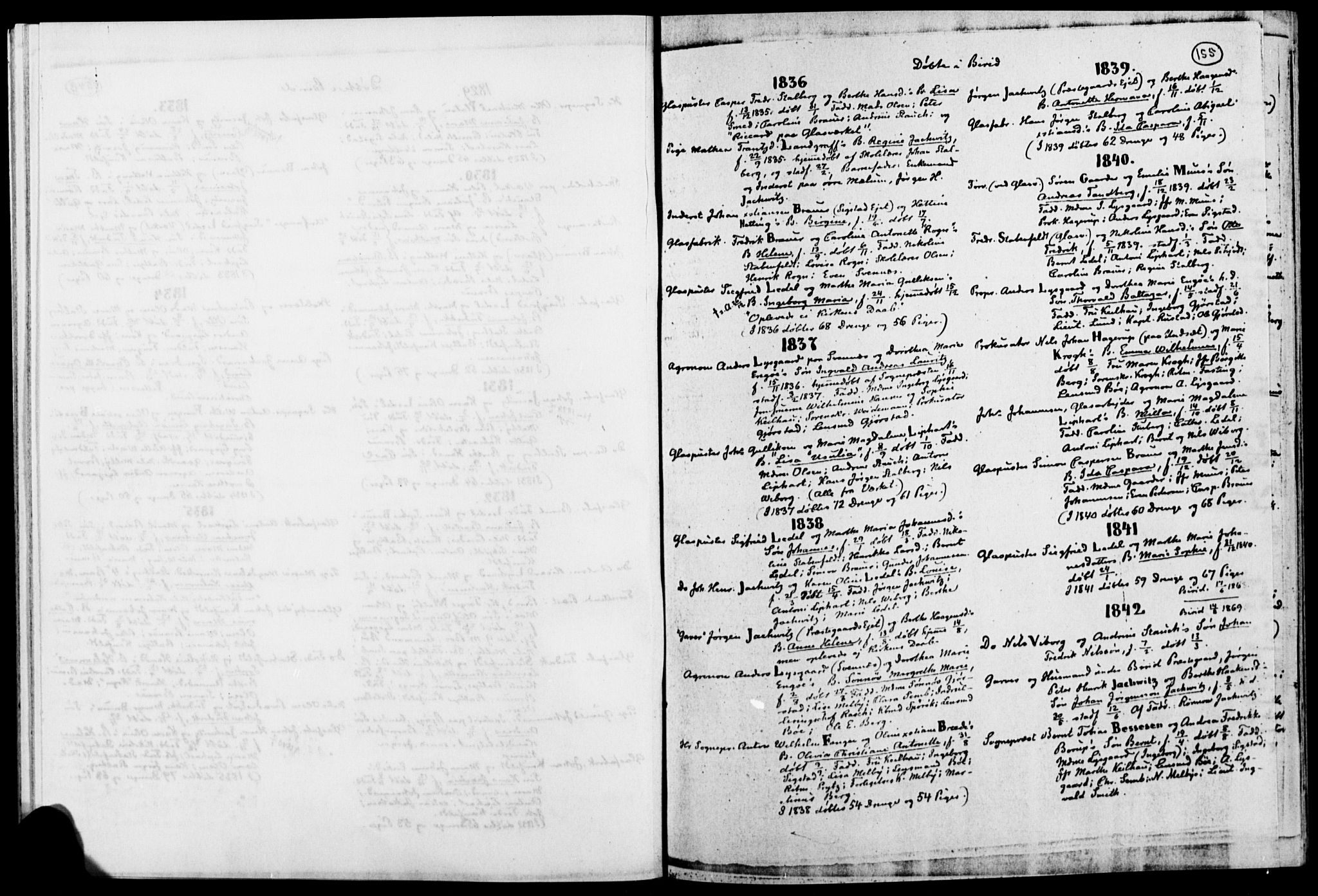 Biri prestekontor, AV/SAH-PREST-096/H/Ha/Haa/L000A: Parish register transcript no. A, 1730-1879, p. 155