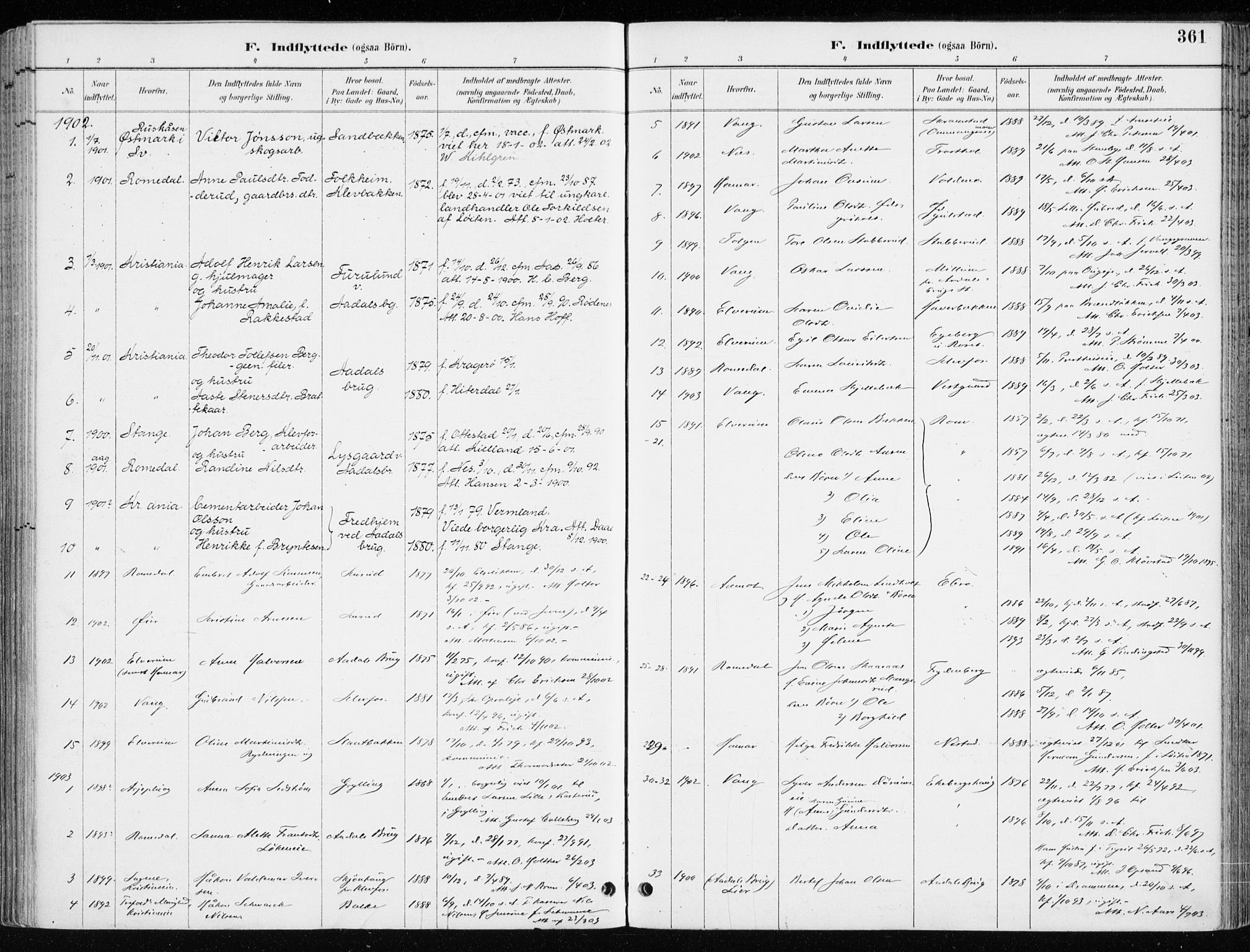 Løten prestekontor, SAH/PREST-022/K/Ka/L0010: Parish register (official) no. 10, 1892-1907, p. 361