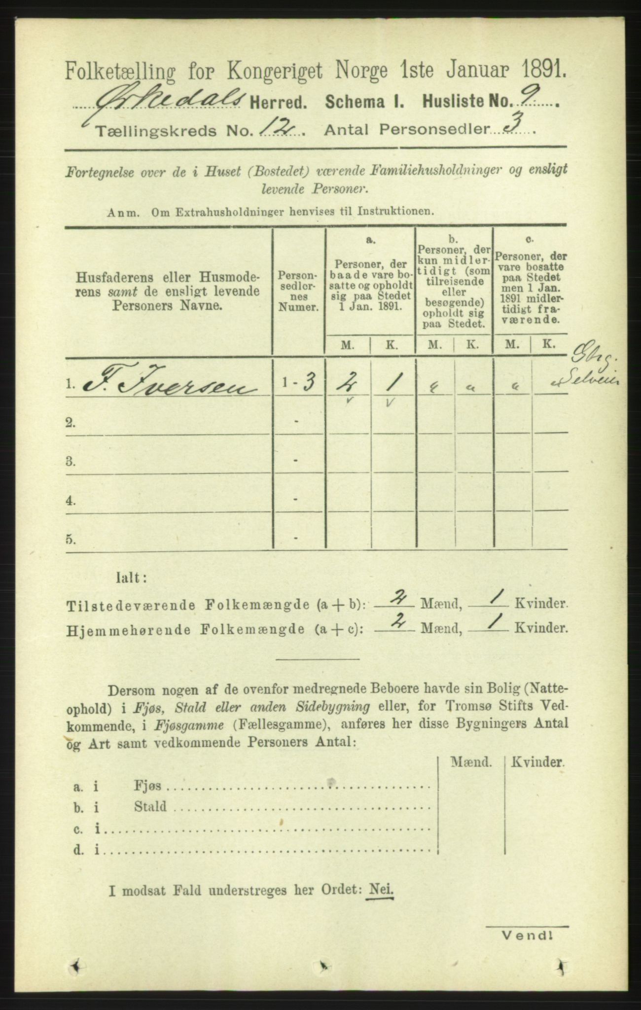 RA, 1891 census for 1638 Orkdal, 1891, p. 5524