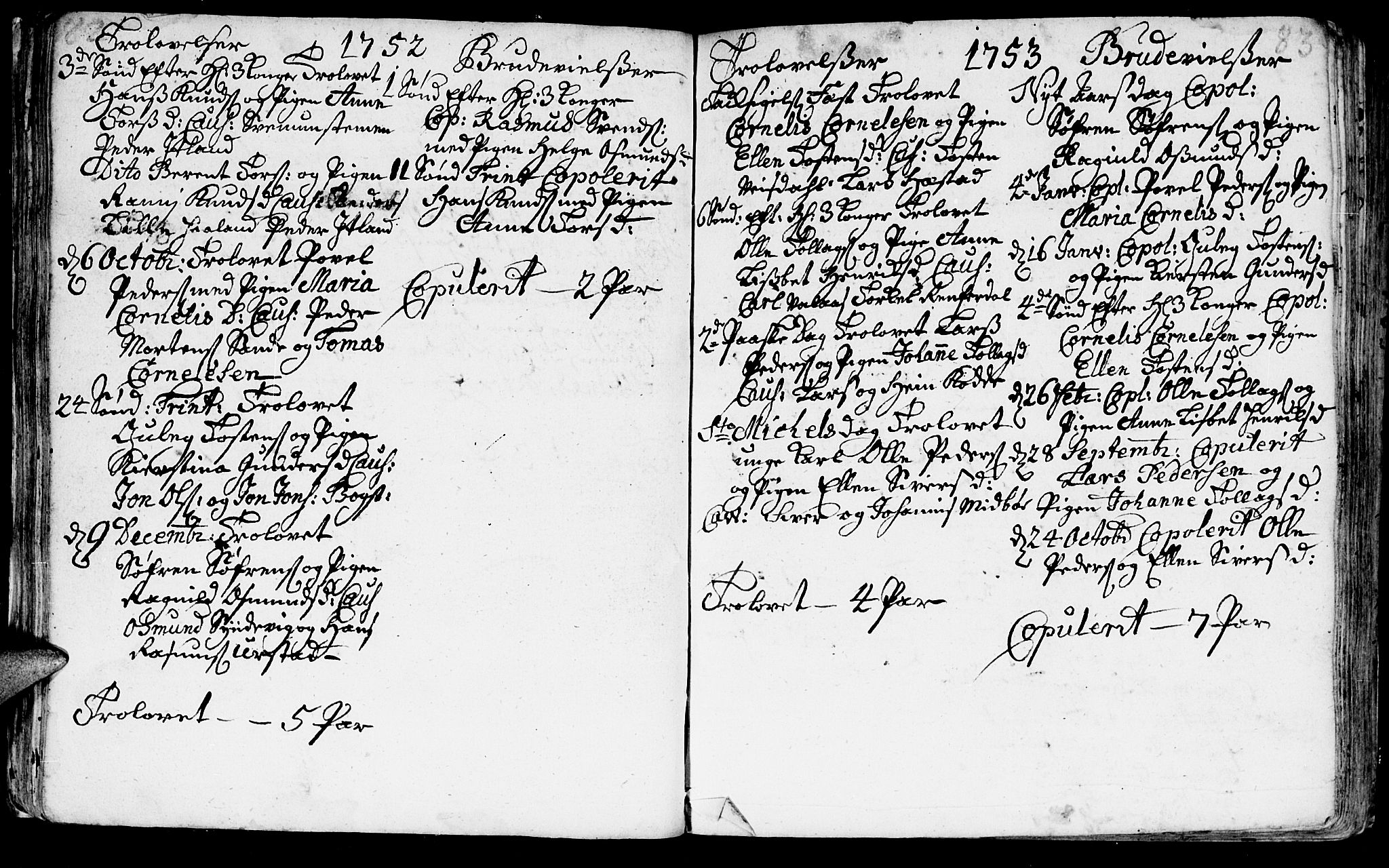 Flekkefjord sokneprestkontor, SAK/1111-0012/F/Fa/Fab/L0001: Parish register (official) no. A 1, 1750-1780, p. 82-83