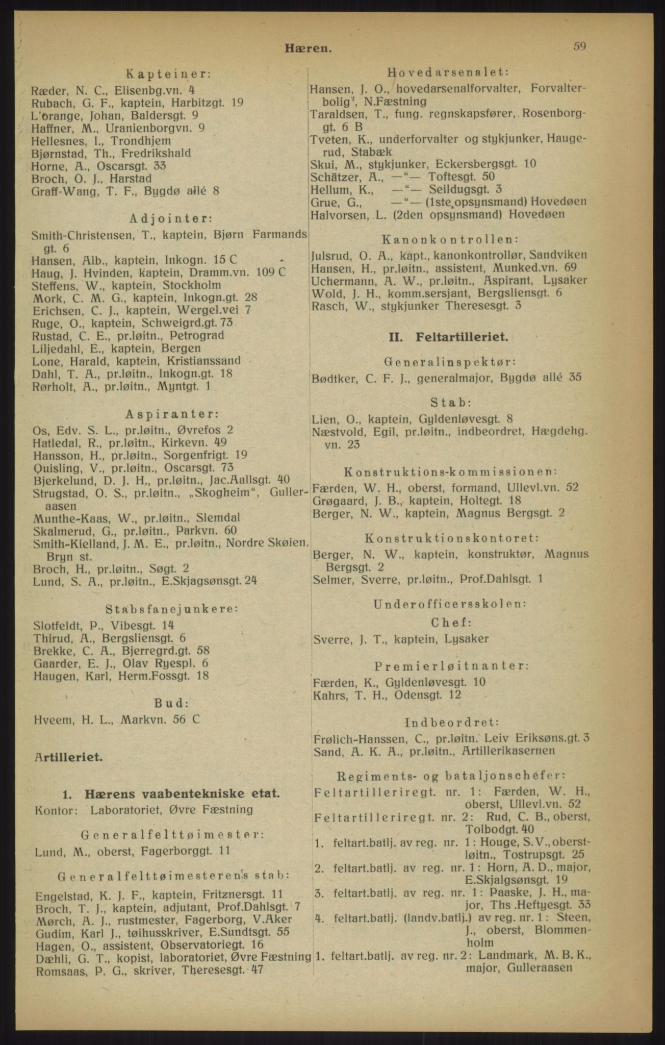 Kristiania/Oslo adressebok, PUBL/-, 1915, p. 59