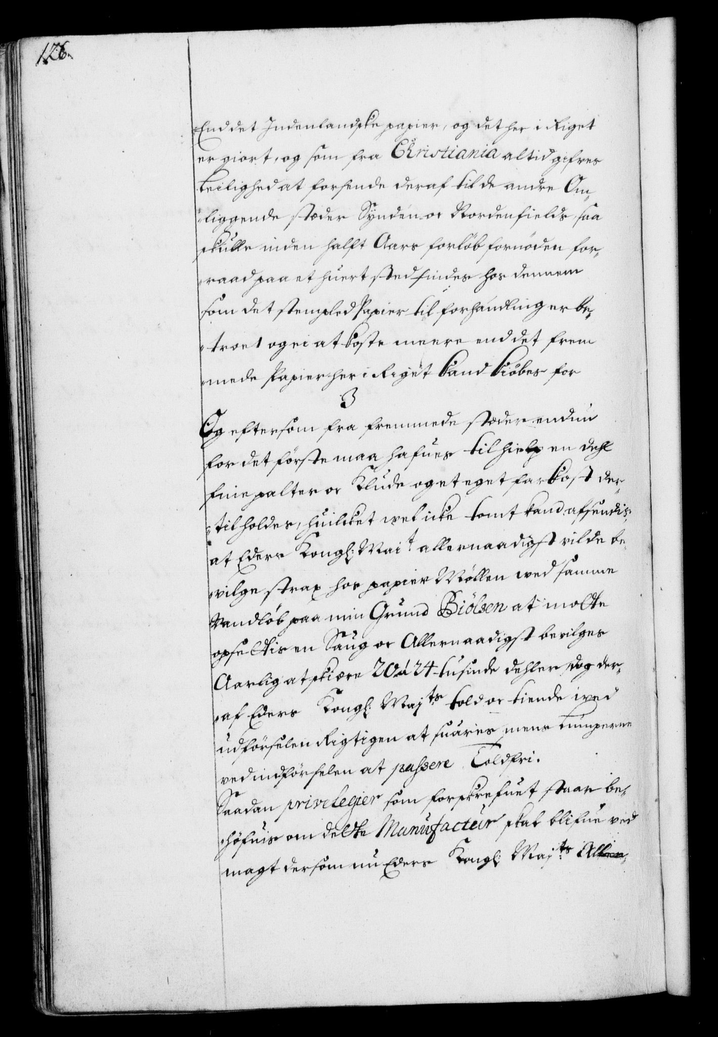 Rentekammeret, Kammerkanselliet, RA/EA-3111/G/Gf/Gfa/L0001: Resolusjonsprotokoll med register (merket RK 52.1), 1695-1706, p. 126