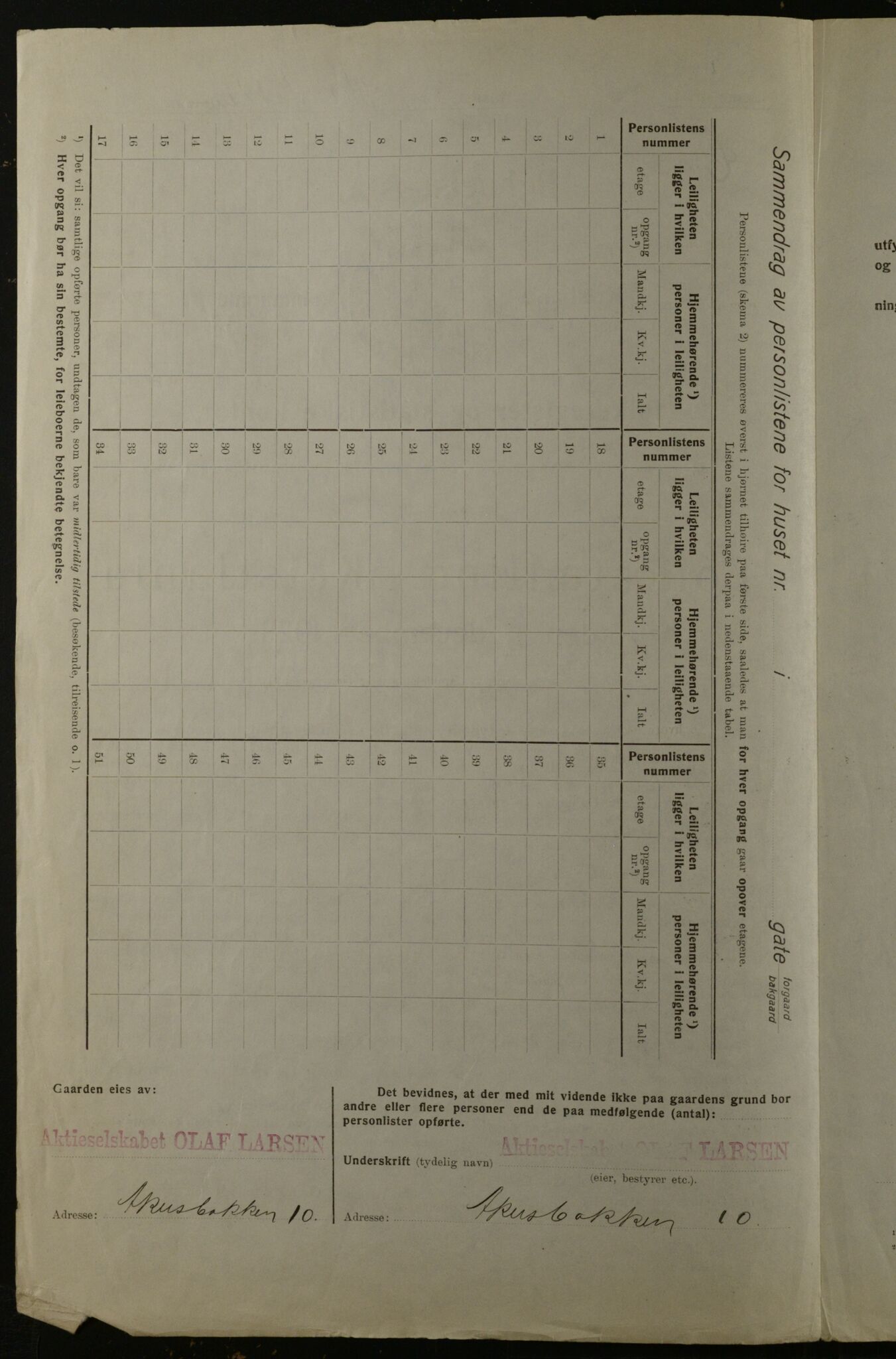 OBA, Municipal Census 1923 for Kristiania, 1923, p. 365