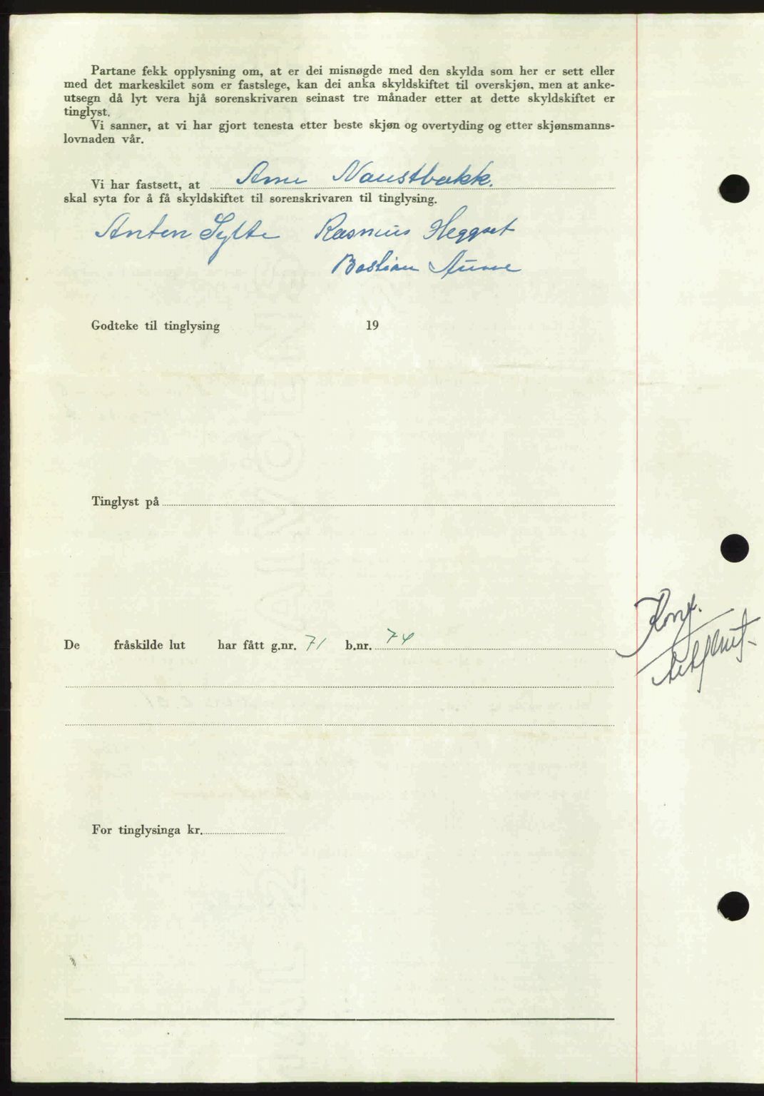 Nordmøre sorenskriveri, AV/SAT-A-4132/1/2/2Ca: Mortgage book no. A116, 1950-1950, Diary no: : 2572/1950