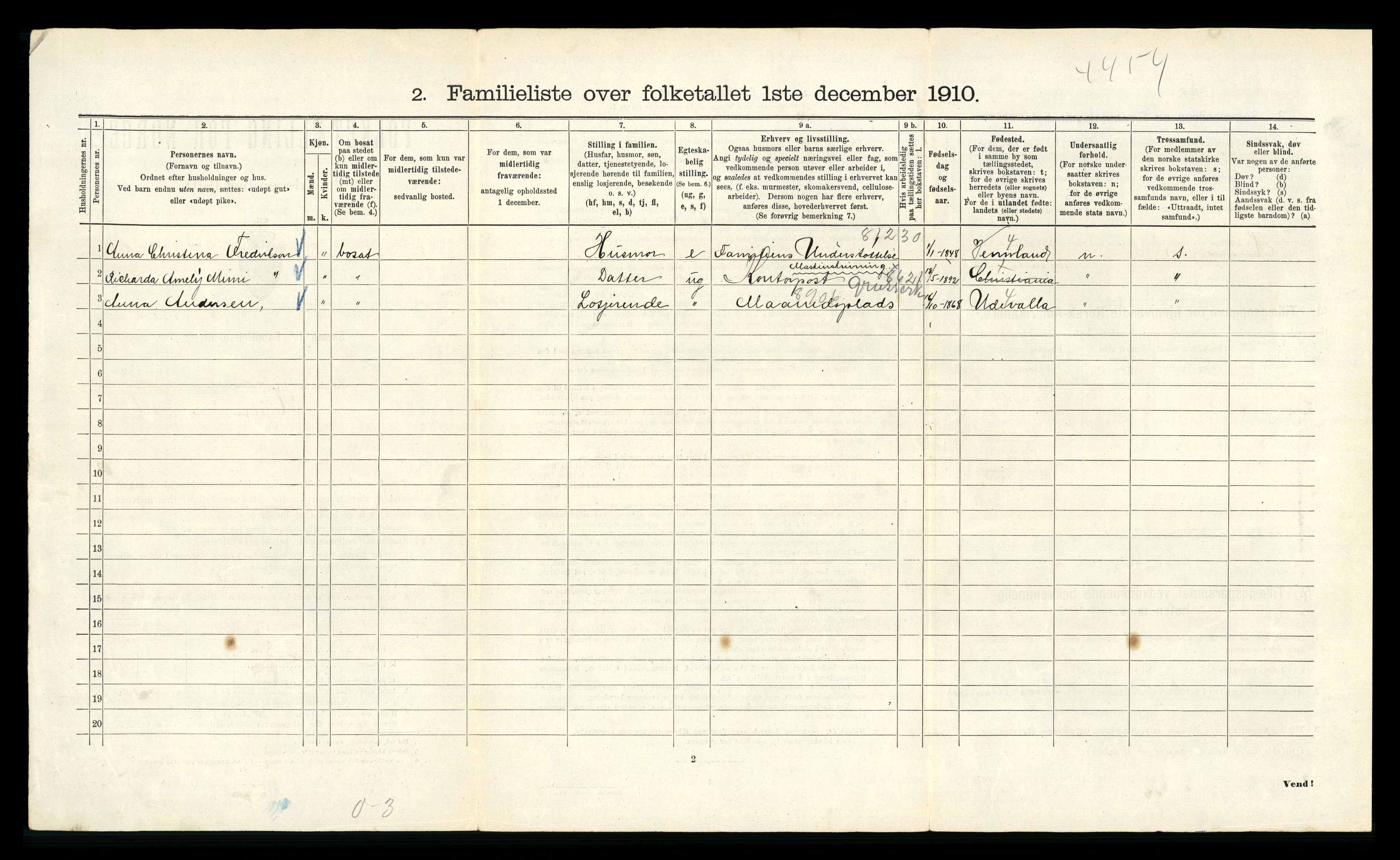 RA, 1910 census for Kristiania, 1910, p. 39342