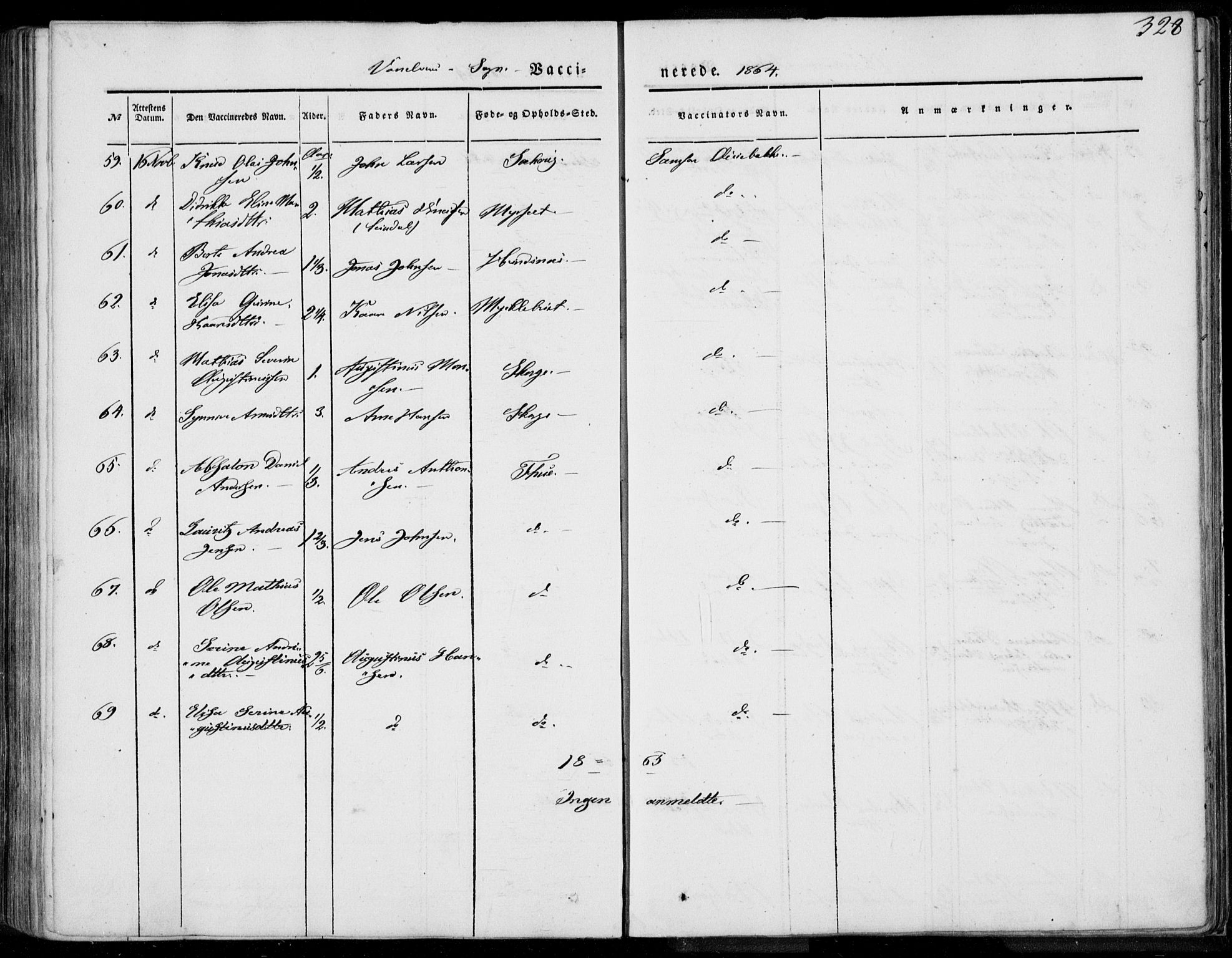 Ministerialprotokoller, klokkerbøker og fødselsregistre - Møre og Romsdal, AV/SAT-A-1454/501/L0006: Parish register (official) no. 501A06, 1844-1868, p. 328