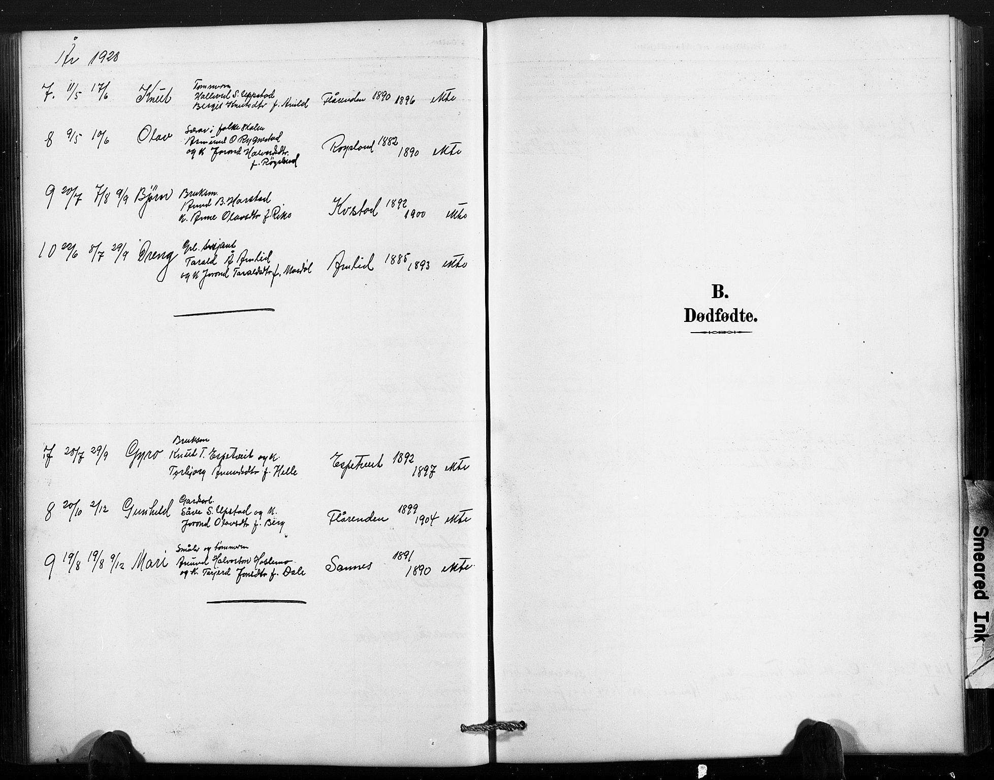 Valle sokneprestkontor, AV/SAK-1111-0044/F/Fb/Fbc/L0004: Parish register (copy) no. B 4, 1890-1928, p. 102