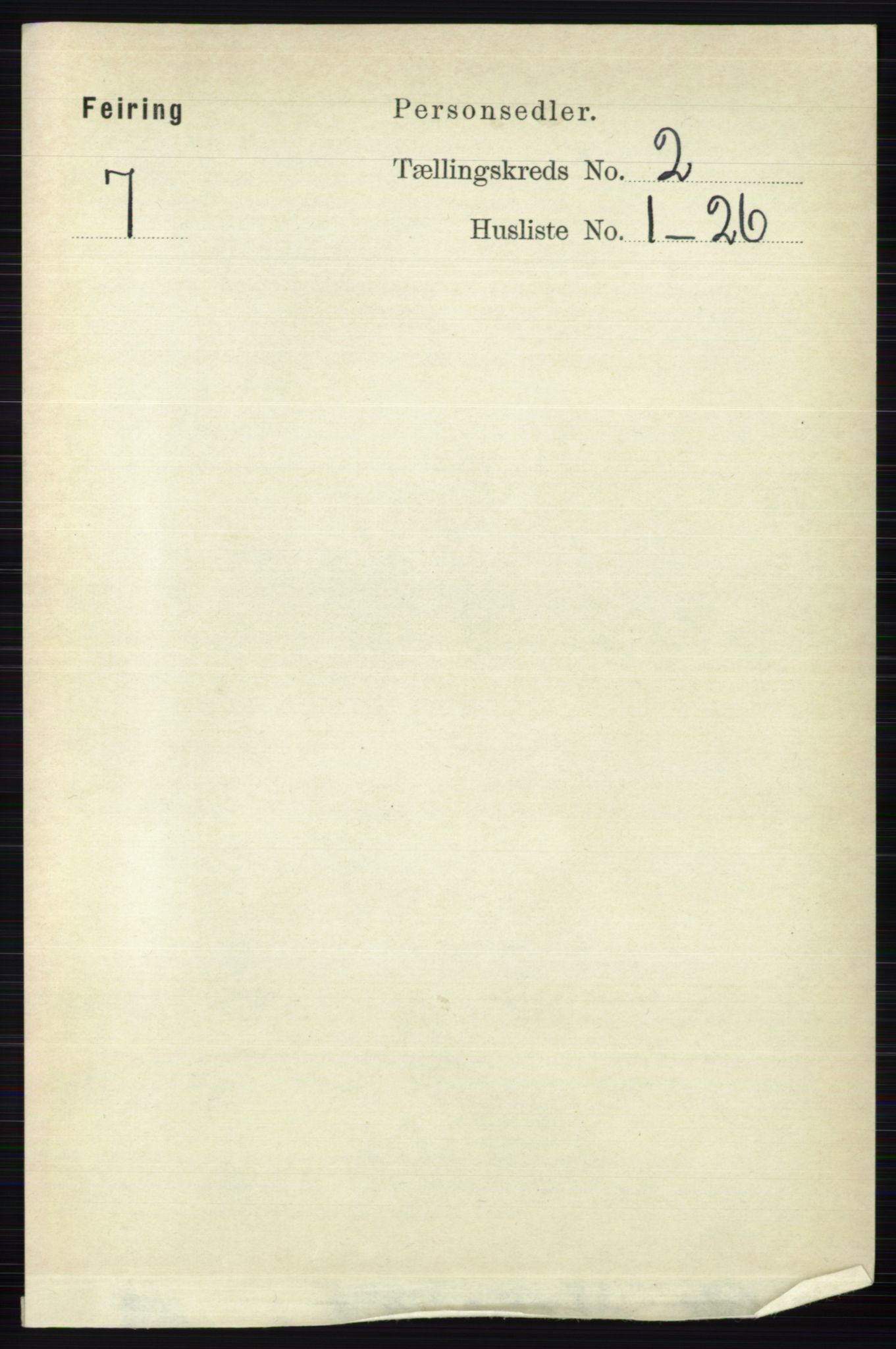 RA, 1891 census for 0240 Feiring, 1891, p. 760