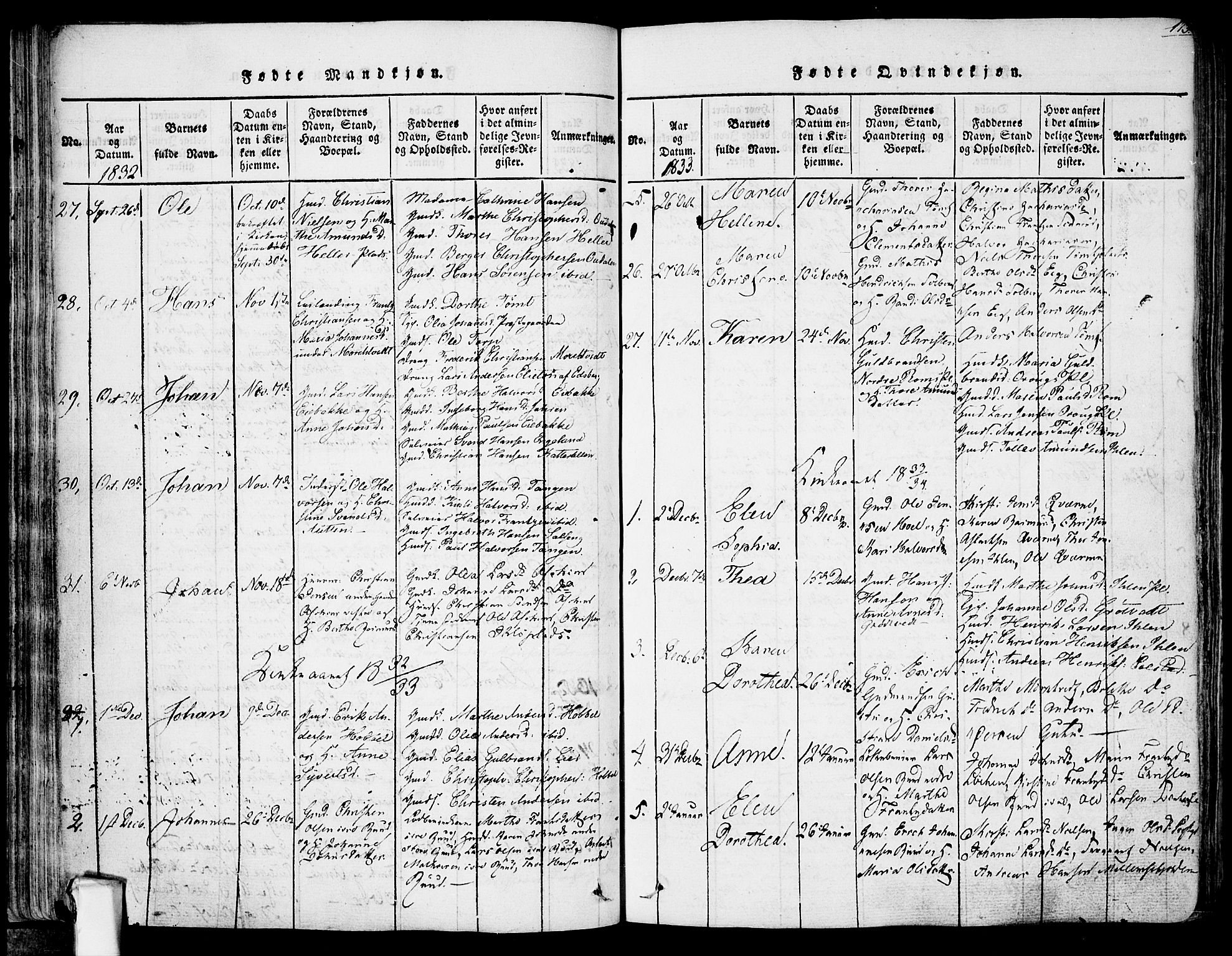 Askim prestekontor Kirkebøker, AV/SAO-A-10900/F/Fa/L0004: Parish register (official) no. 4, 1817-1846, p. 172-173